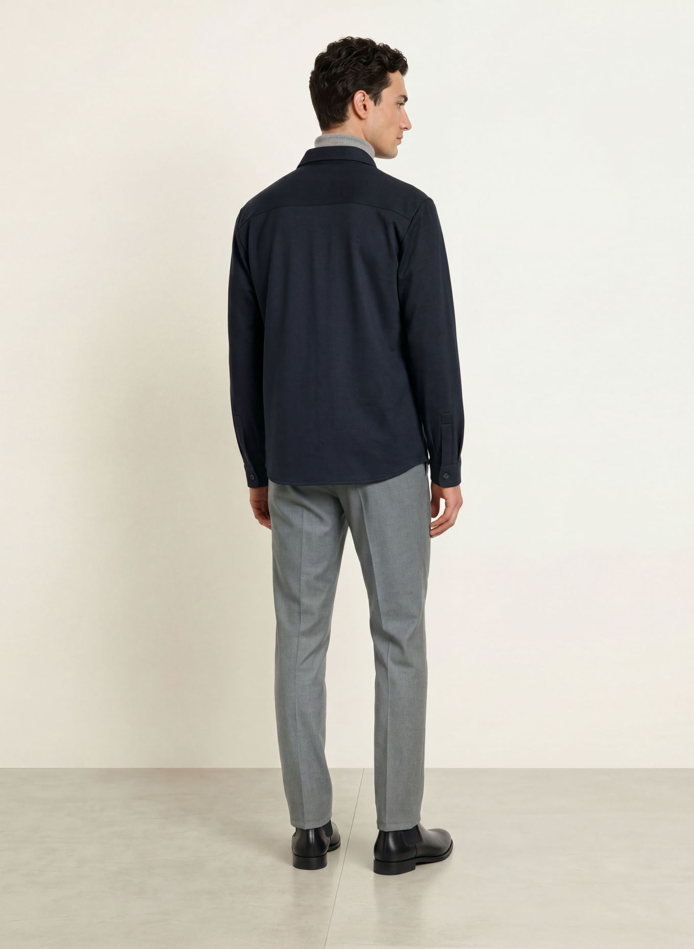 CRUNA Jersey-Overjacket SAKA: DONKERBLAUW