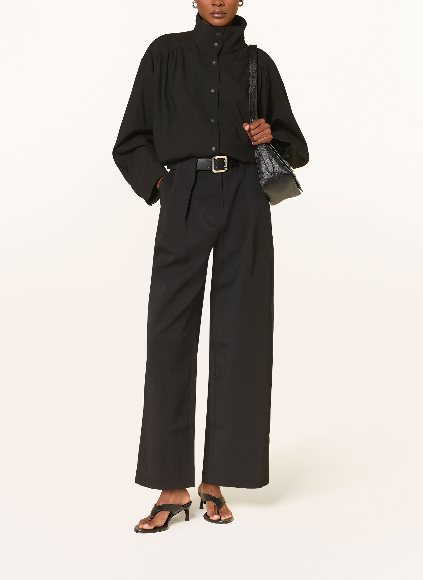 Source Unknown Wide-leg trousers MATTEO: BLACK