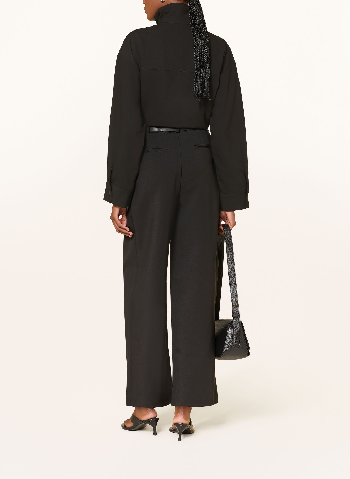 Source Unknown Wide-leg trousers MATTEO: BLACK