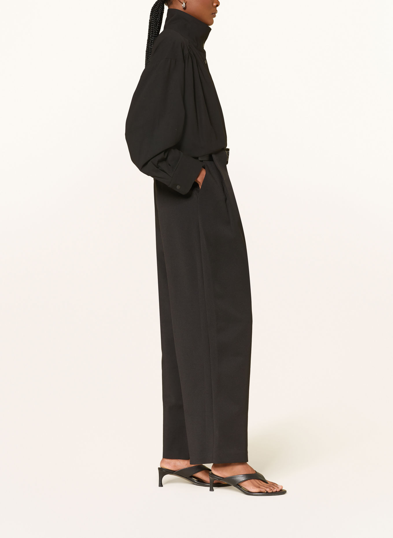Source Unknown Wide-leg trousers MATTEO: BLACK