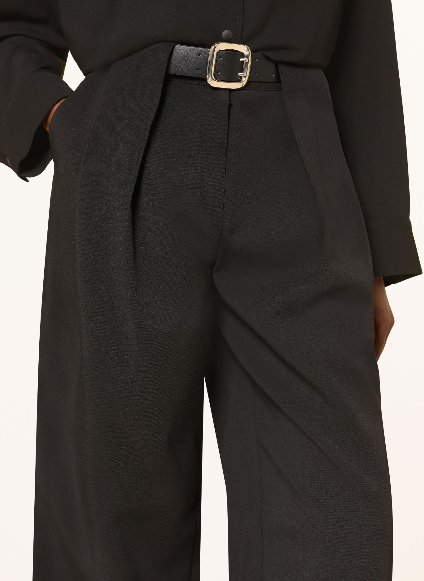 Source Unknown Wide-leg trousers MATTEO: BLACK