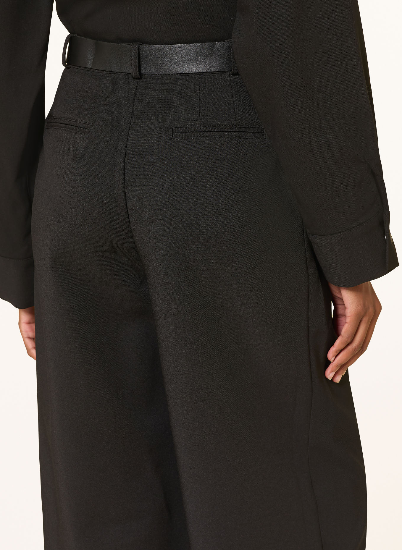 Source Unknown Wide-leg trousers MATTEO: BLACK