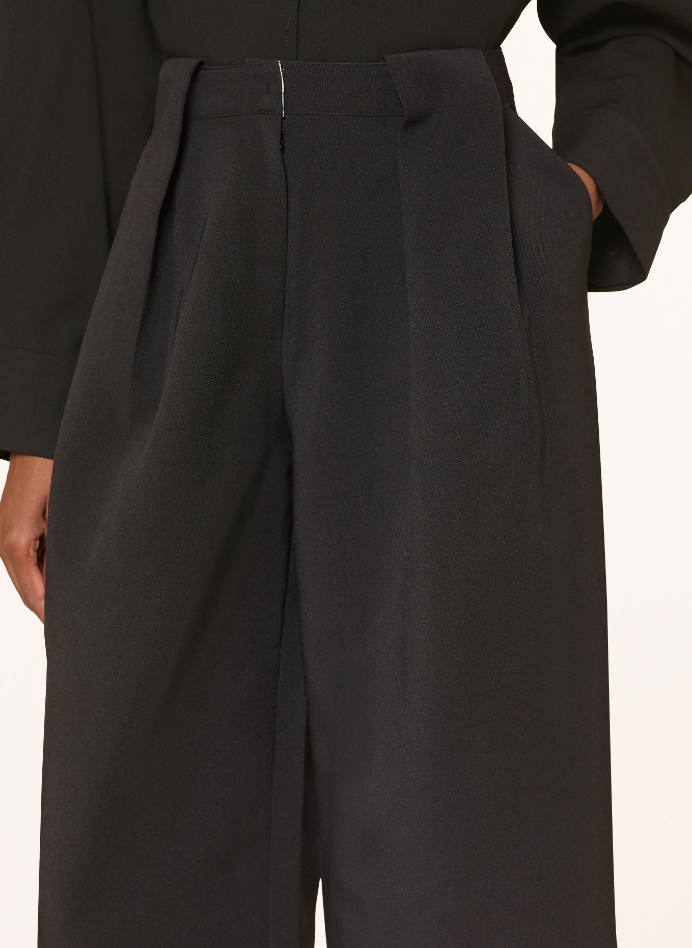 Source Unknown Wide-leg trousers MATTEO: BLACK