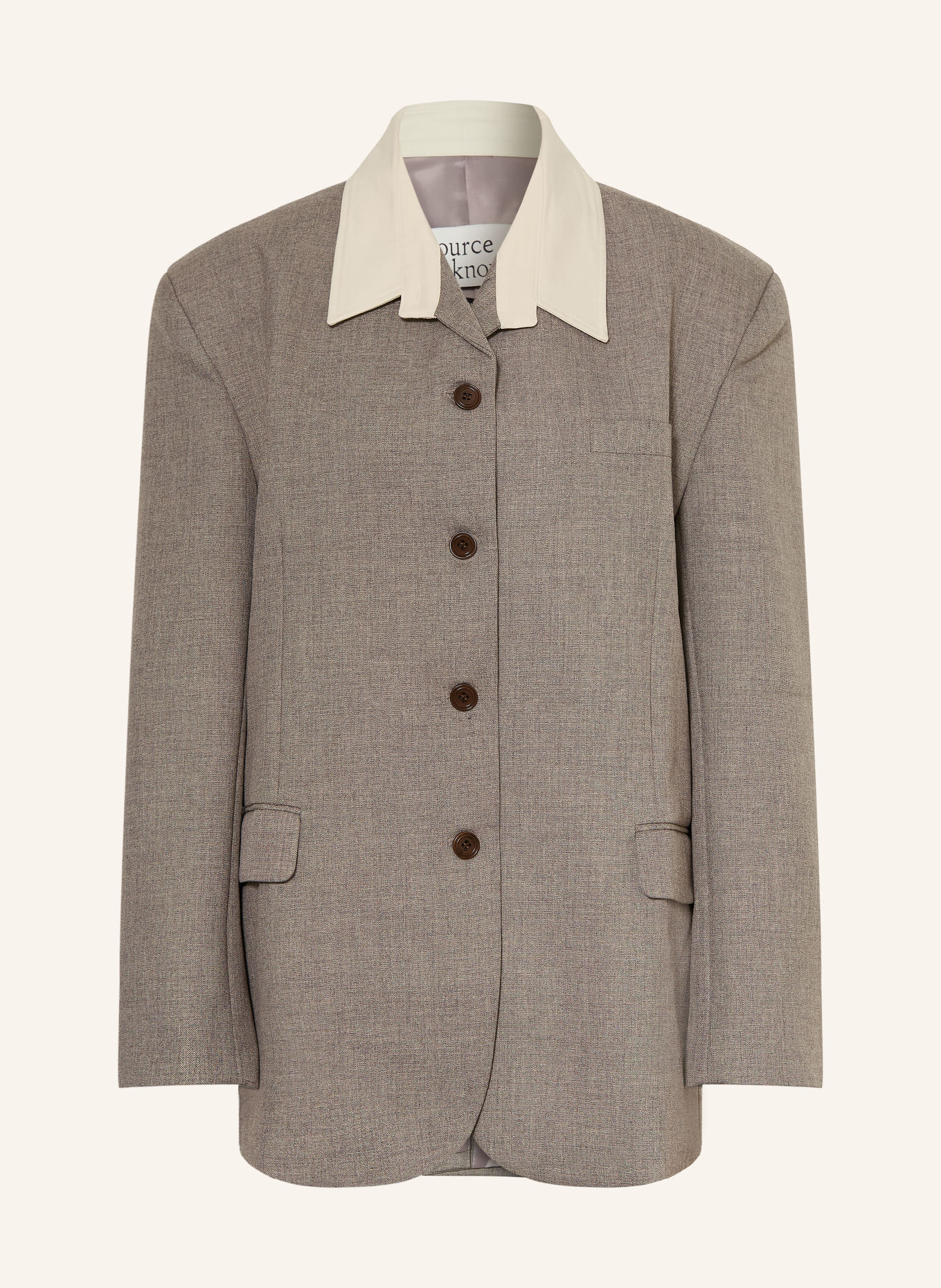 Source Unknown Blazer: GRAY / WHITE
