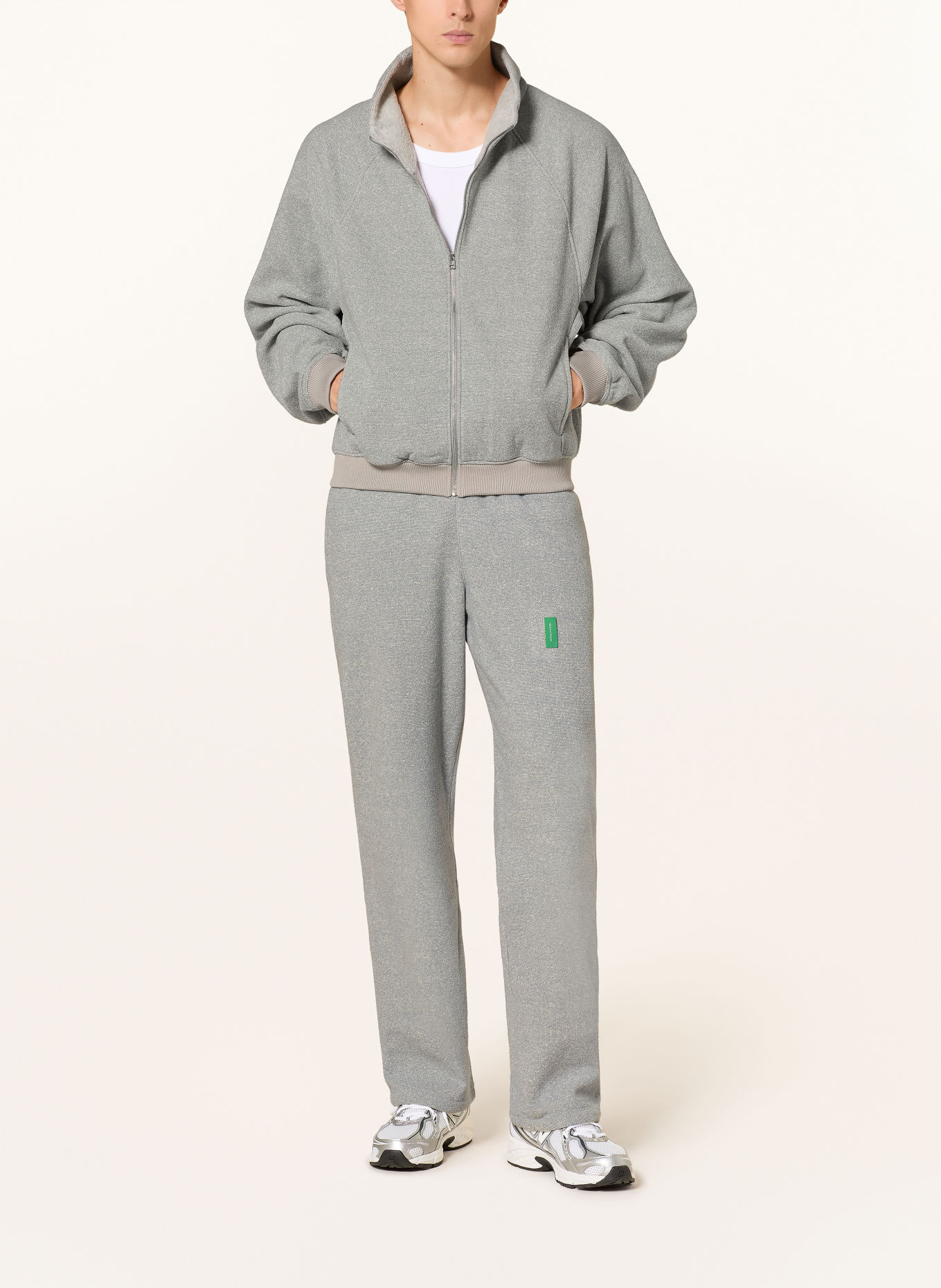 District Vision Sweatvest: LICHTGRIJS