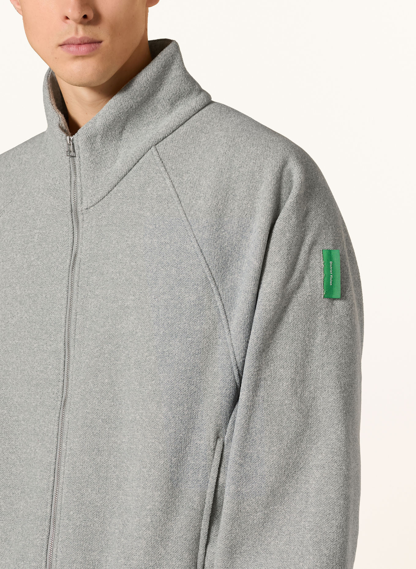 District Vision Sweatvest: LICHTGRIJS