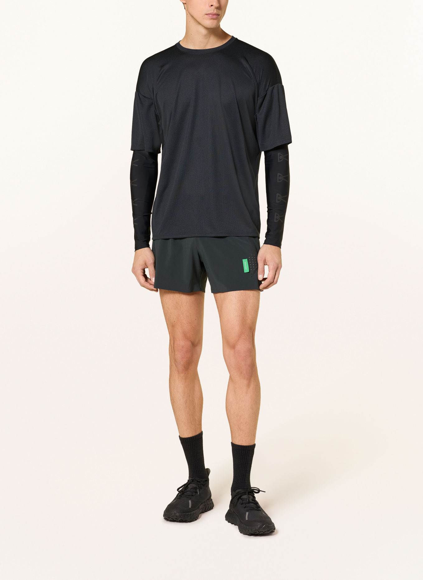 District Vision Løbe-shorts PERFORMANCE LAB SPLIT: SORT