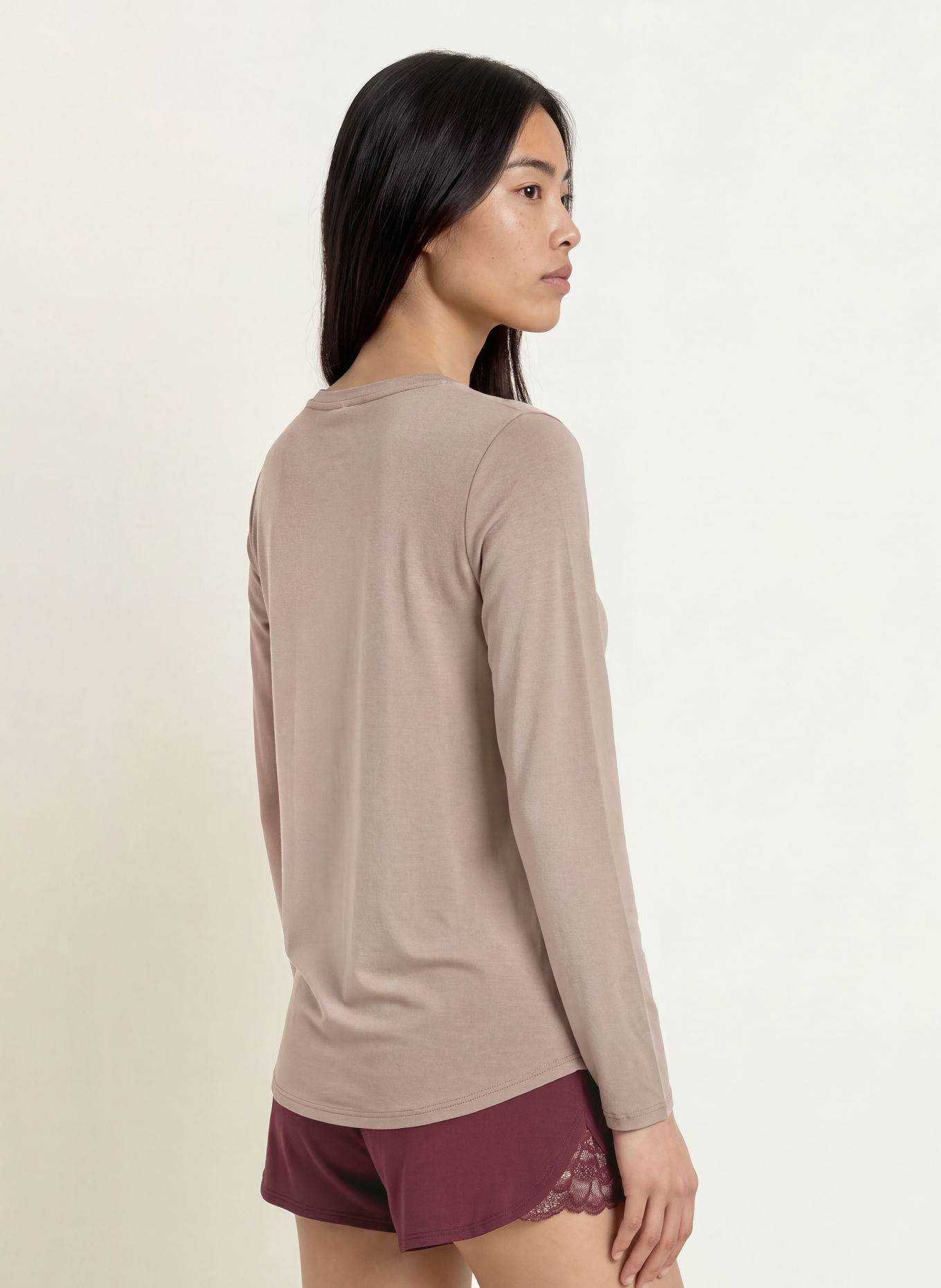 SHORT STORIES Haut de pyjama: TAUPE