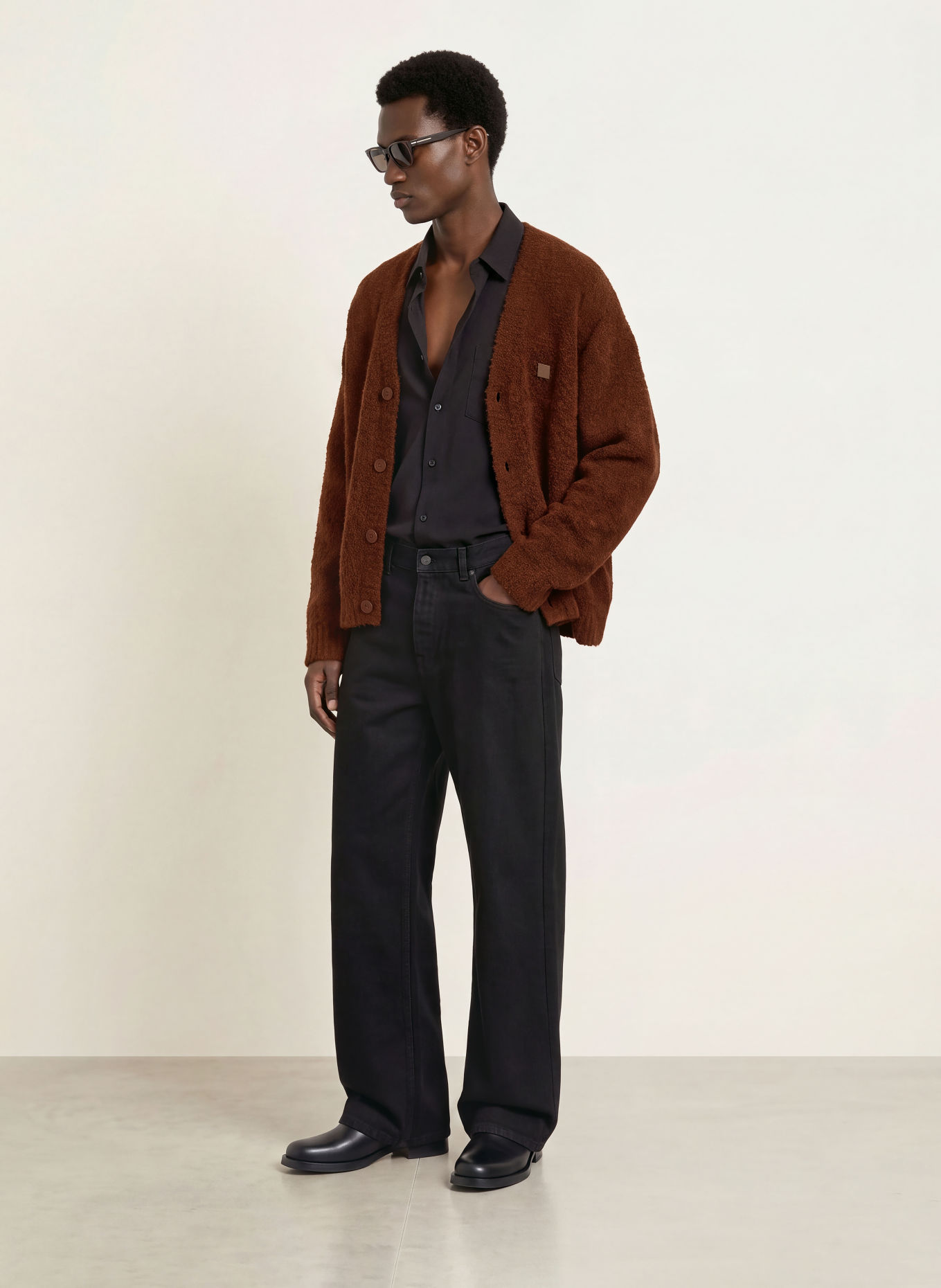 WRSTBHVR RASO V2 Cardigan: BROWN