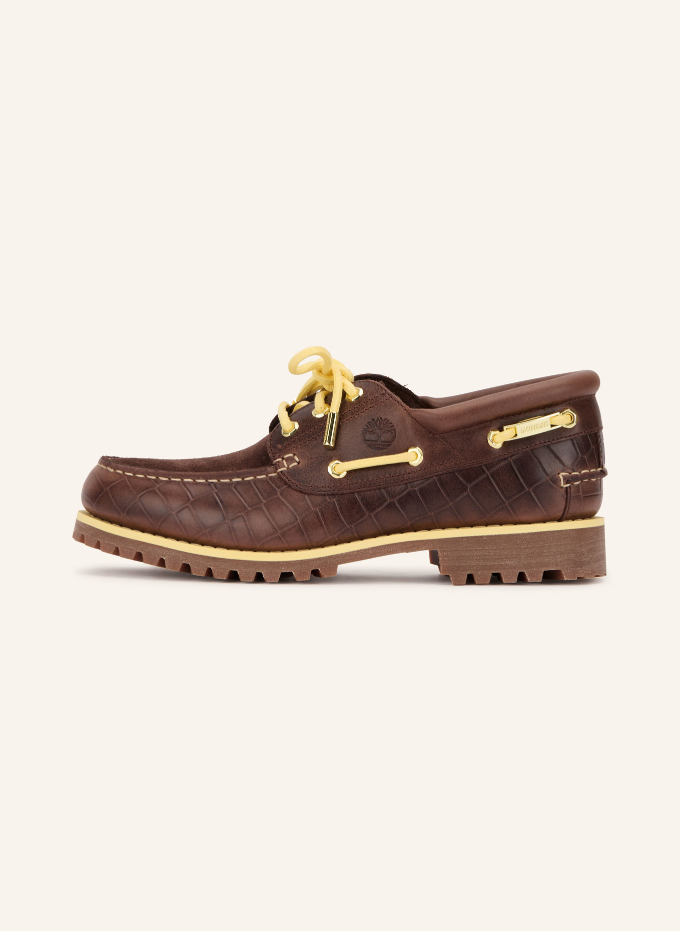 Timberland Pantofi de barcă: MARO ÎNCHIS / GALBEN