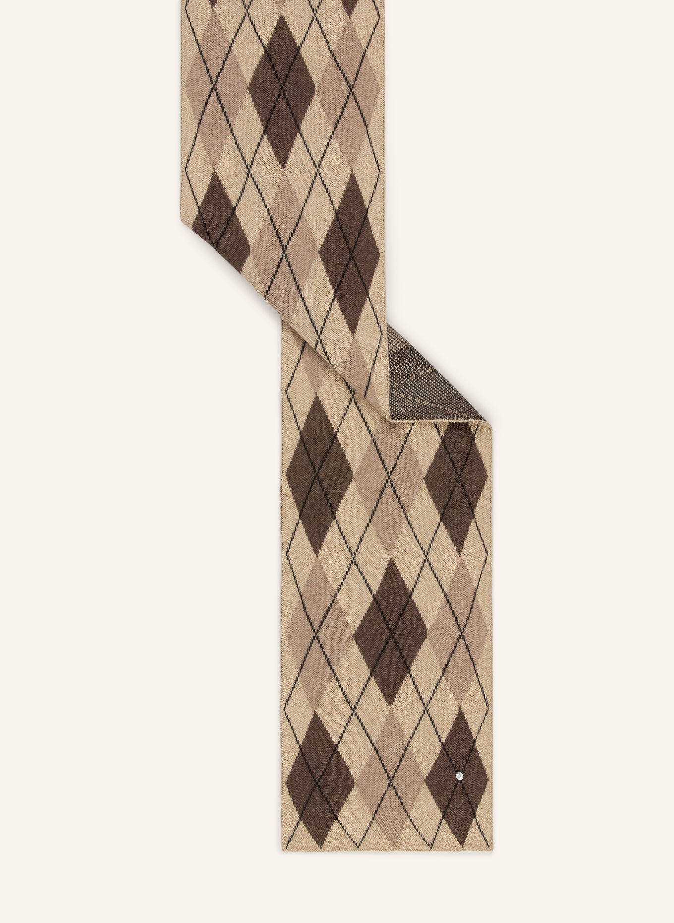 Burlington Scarves with glitter yarn: BEIGE / BROWN / TAUPE
