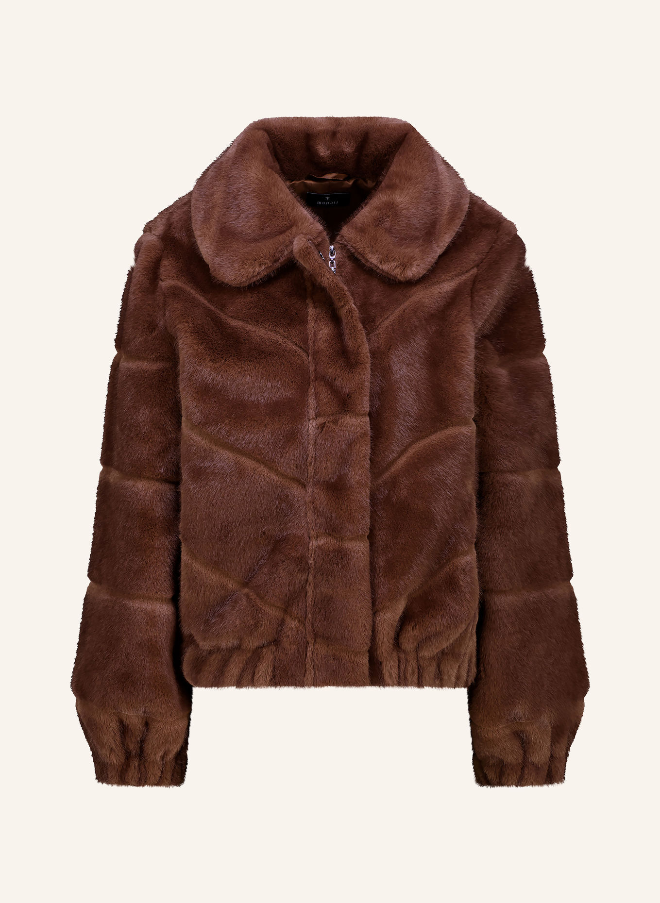 monari Kunstfell-Jacke: DUNKELBRAUN