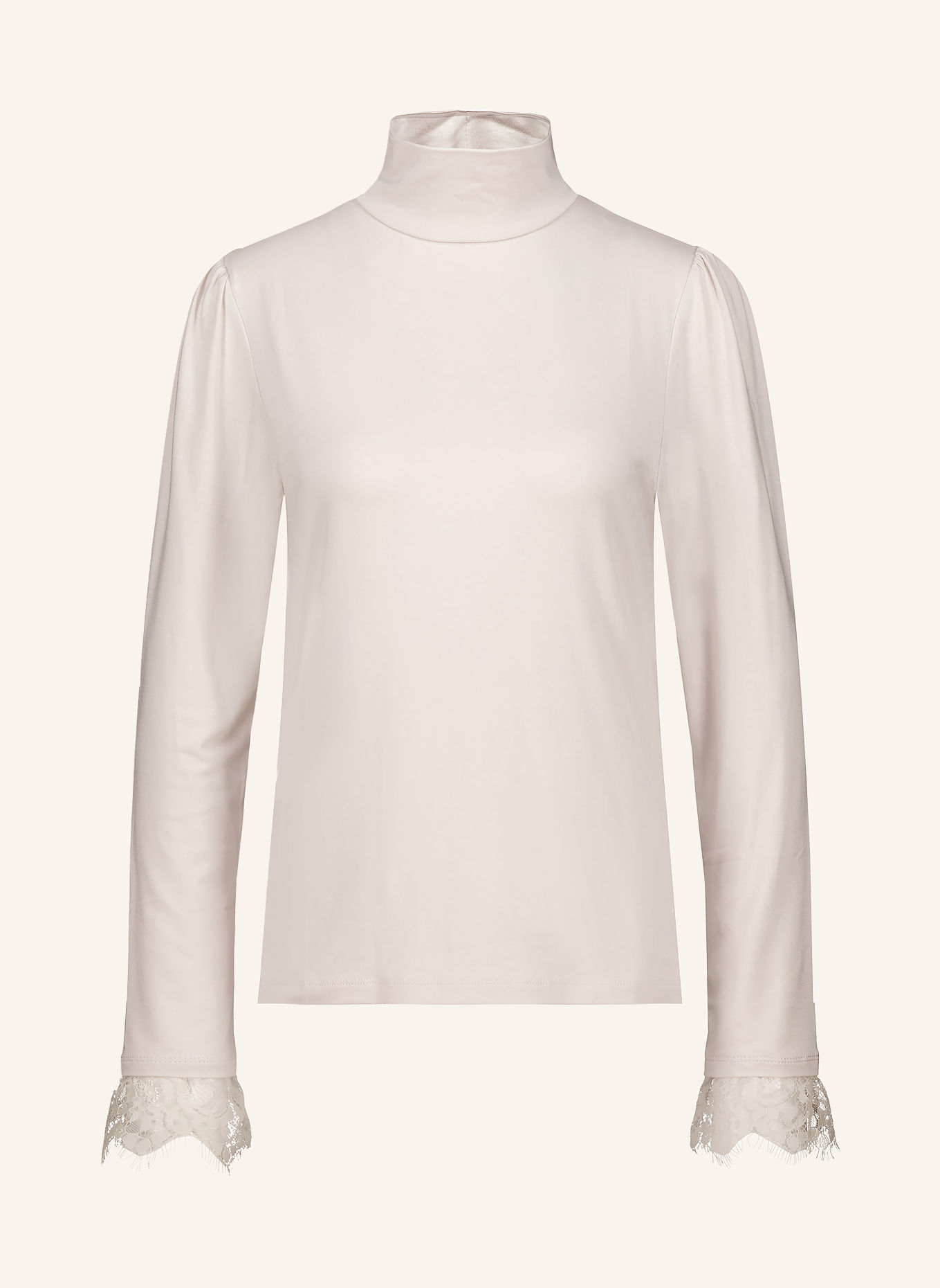 monari Long-sleeve shirt with lace: ECRU