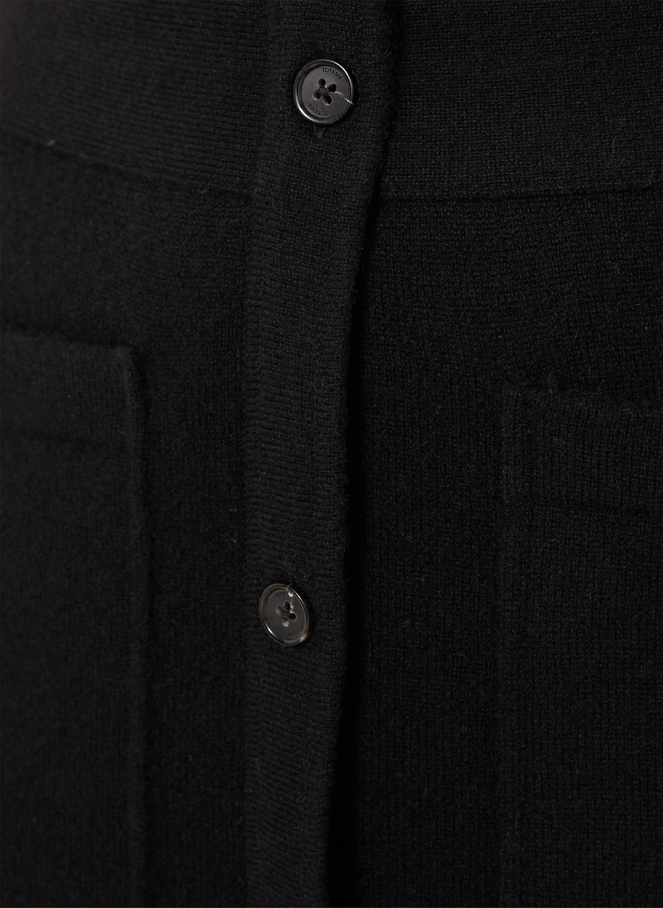 TOTEME Strickrock aus Cashmere: SCHWARZ