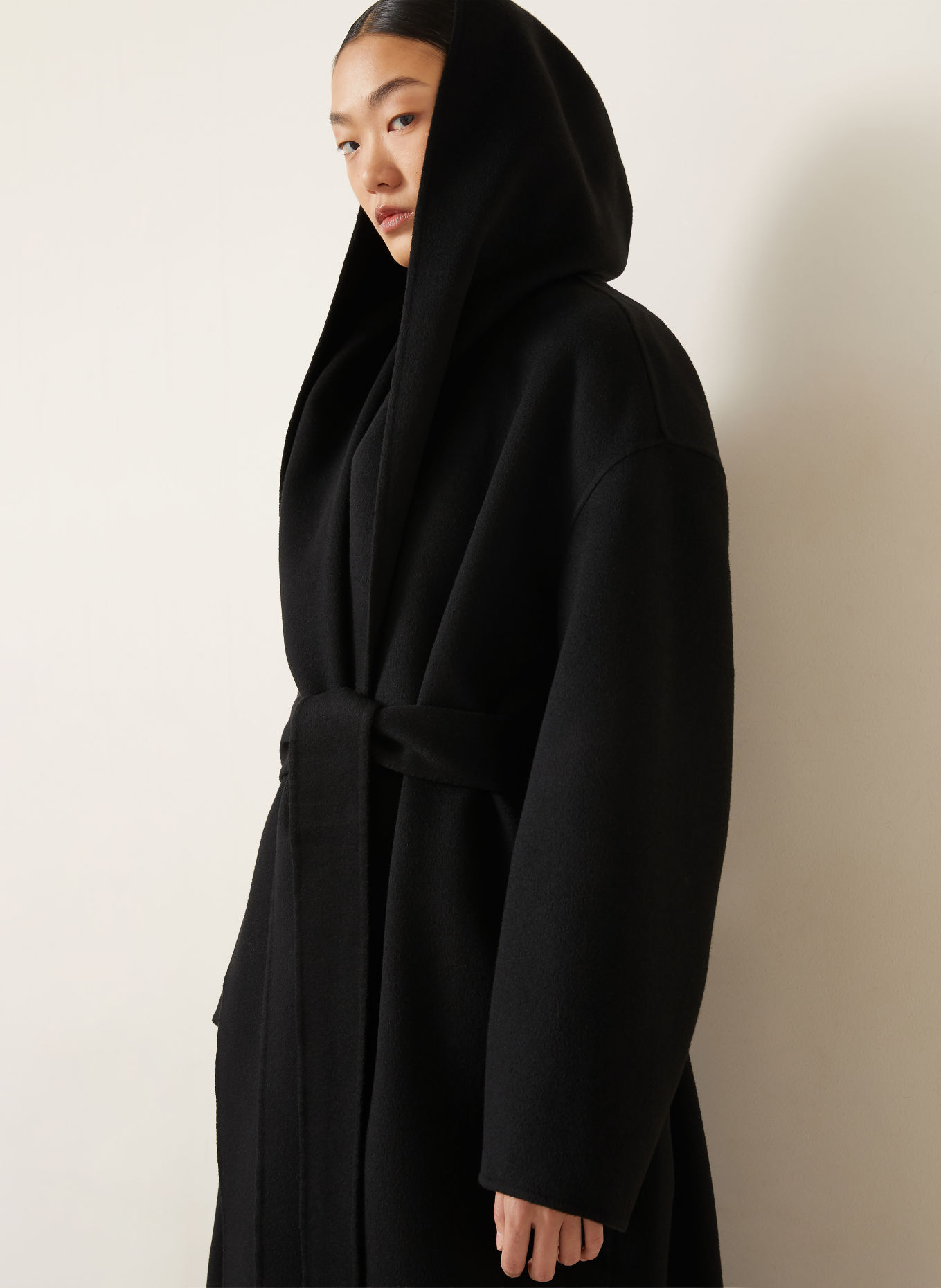 TOTEME Wool coat: BLACK