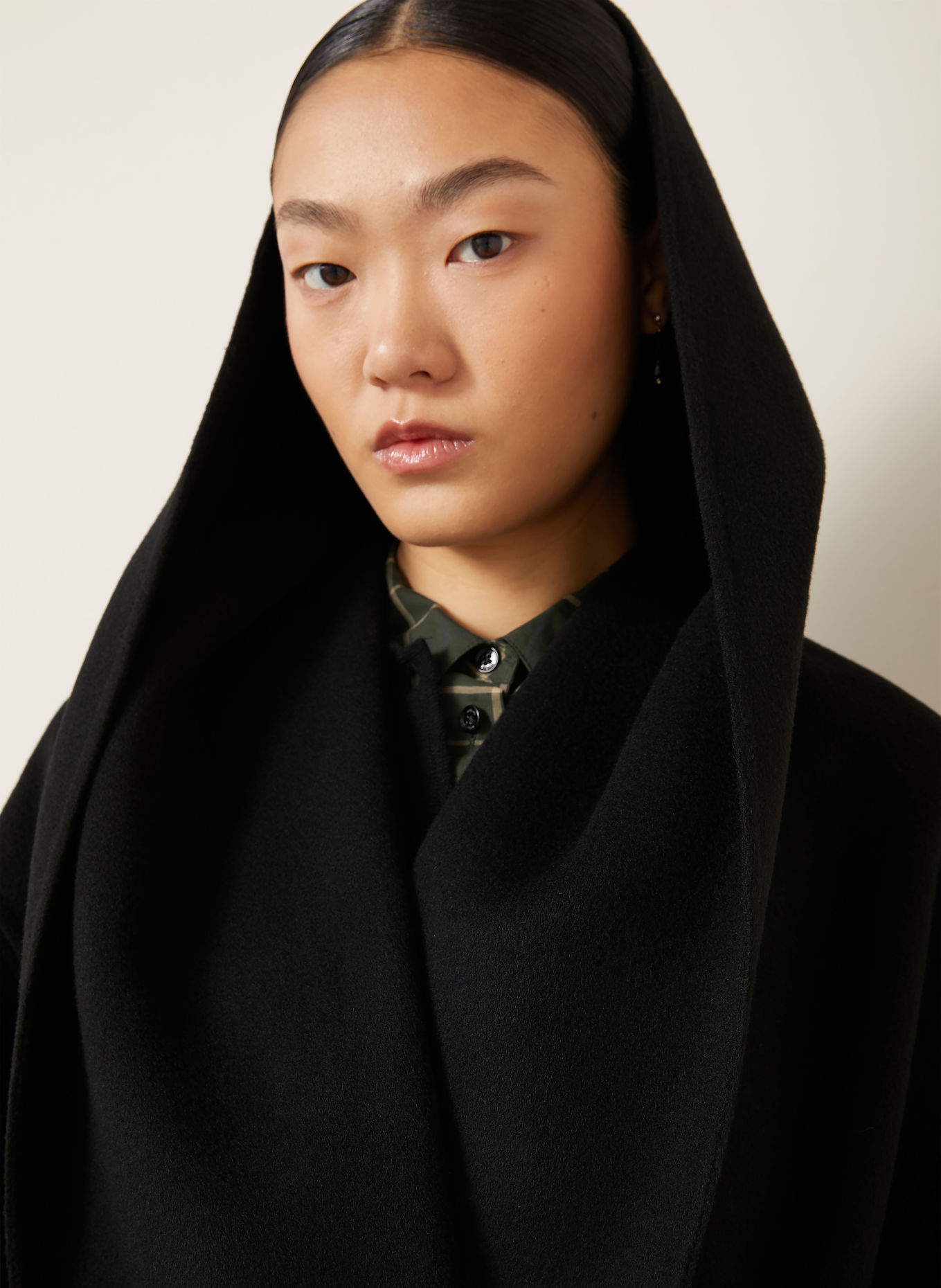 TOTEME Wool coat: BLACK