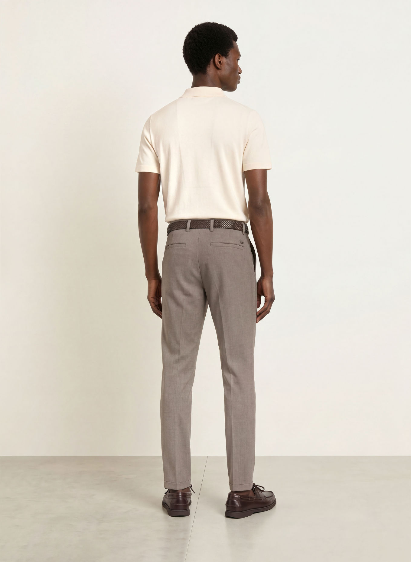BOSS Tricou polo tricotat NIRO, croială regulară: CREM