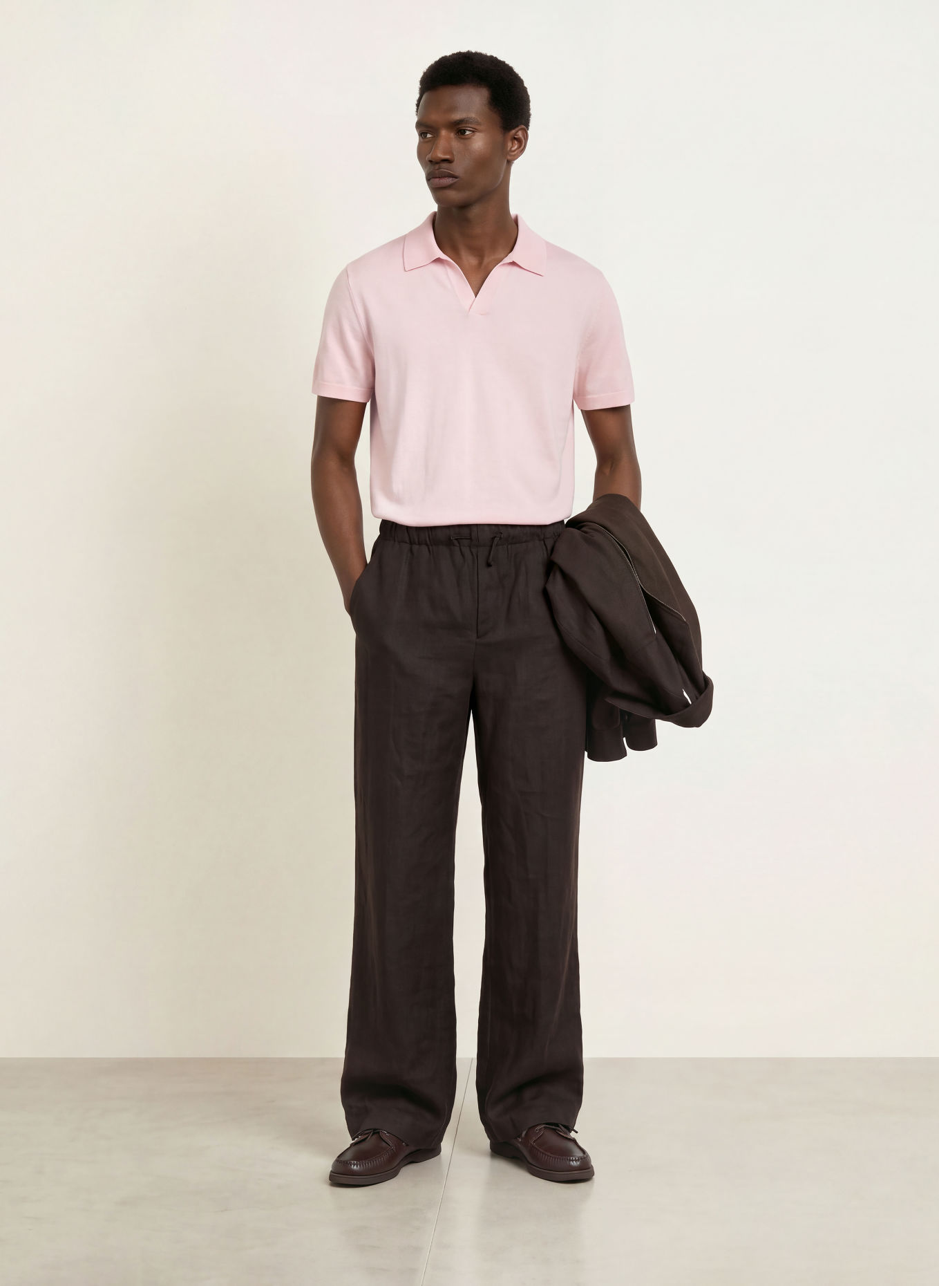 BOSS Strick-Poloshirt NIRO Regular Fit: HELLROSA