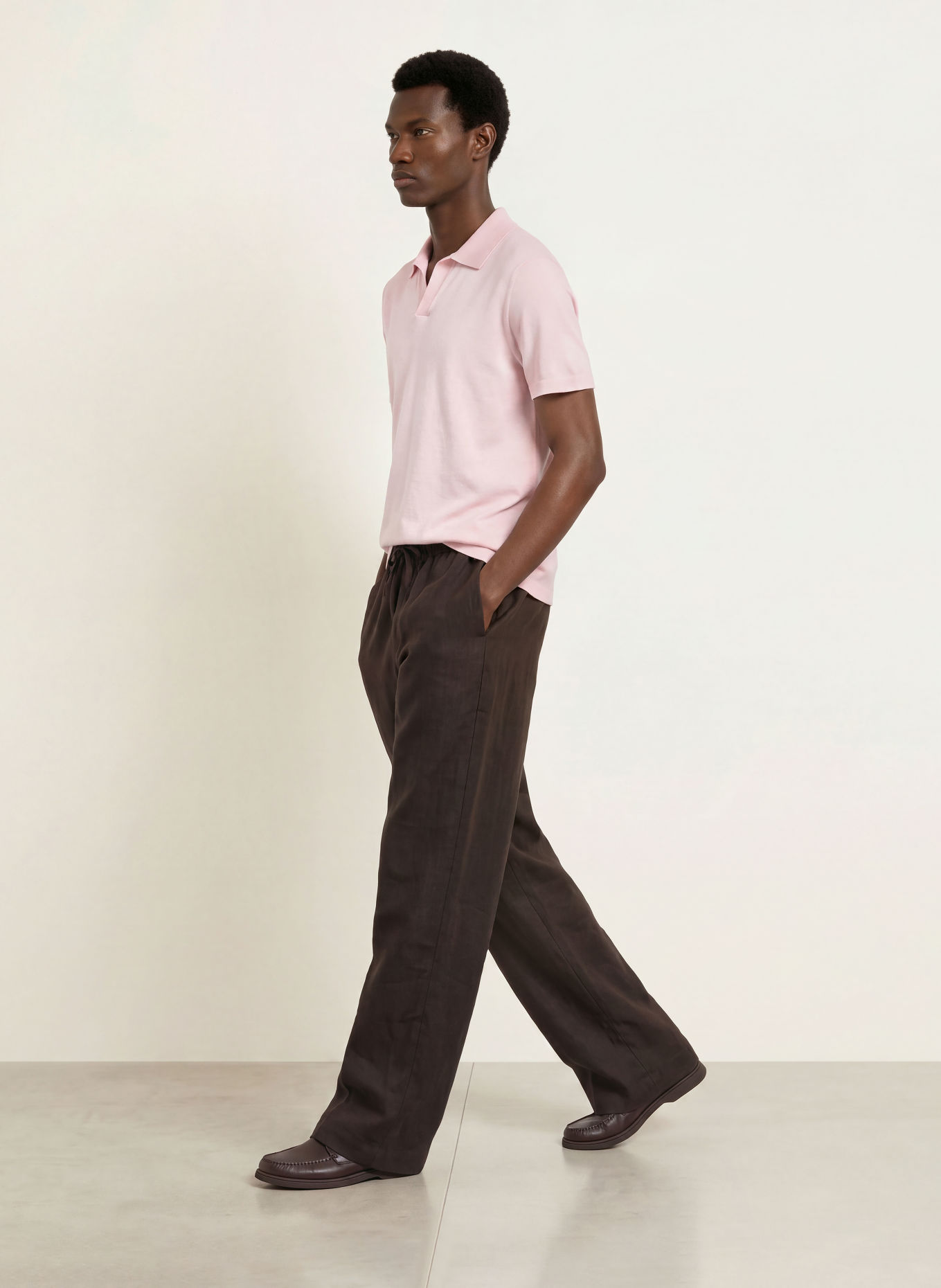 BOSS Strick-Poloshirt NIRO Regular Fit: HELLROSA