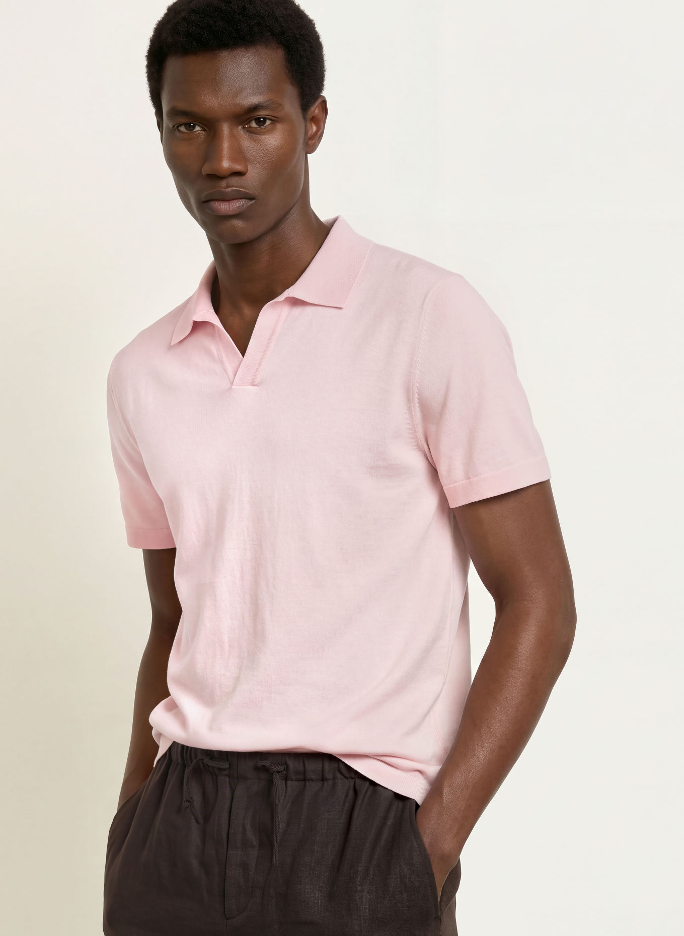 BOSS Strick-Poloshirt NIRO Regular Fit: HELLROSA