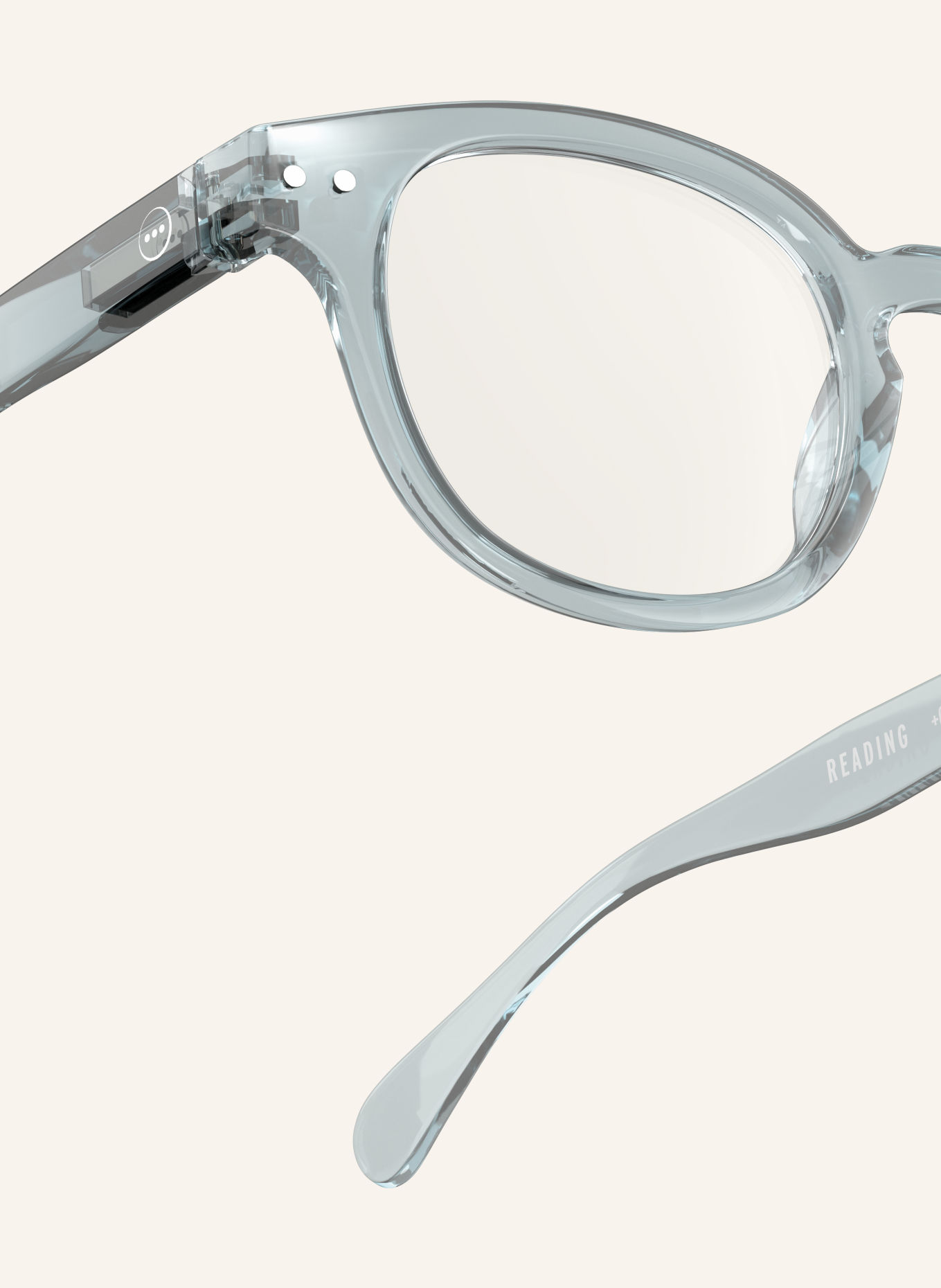 IZIPIZI Okulary do czytania #C: NIEBIESKI/ PRZEZROCZYSTY