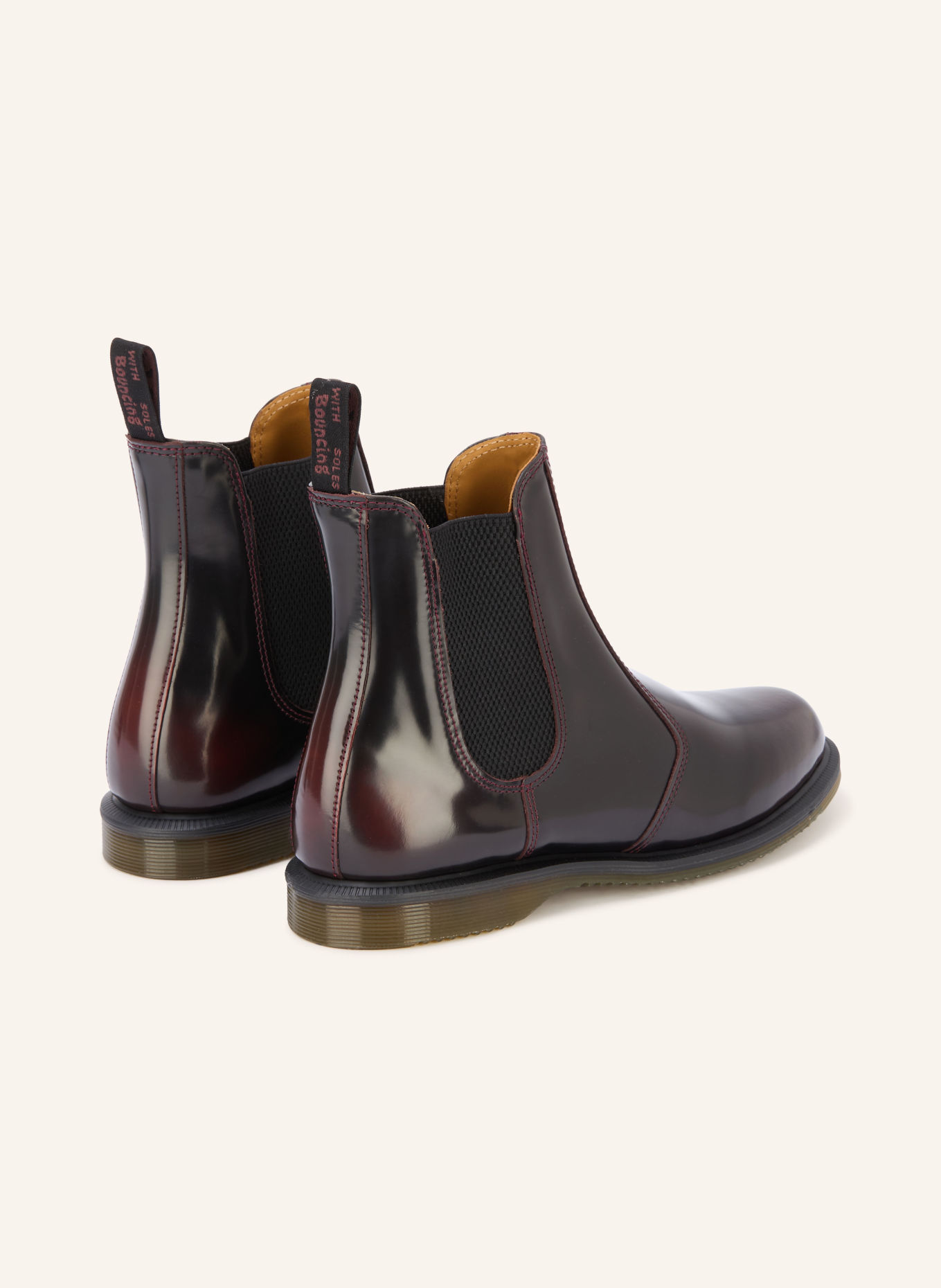 Dr. Martens Bottines Chelsea FLORA: ROUGE FONCÉ