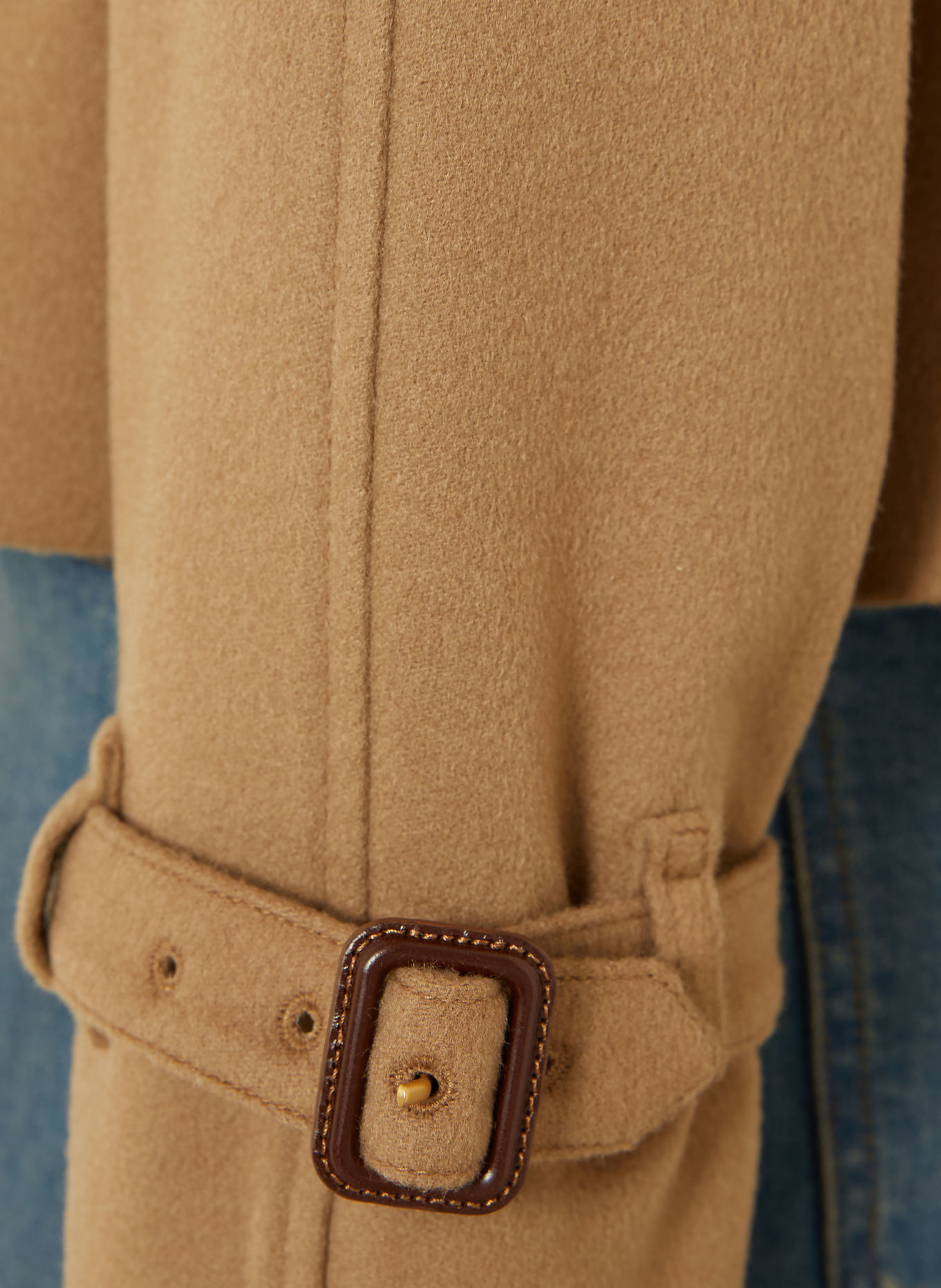 BURBERRY Trench-coat court MAYFAIR en cachemire: CHAMEAU