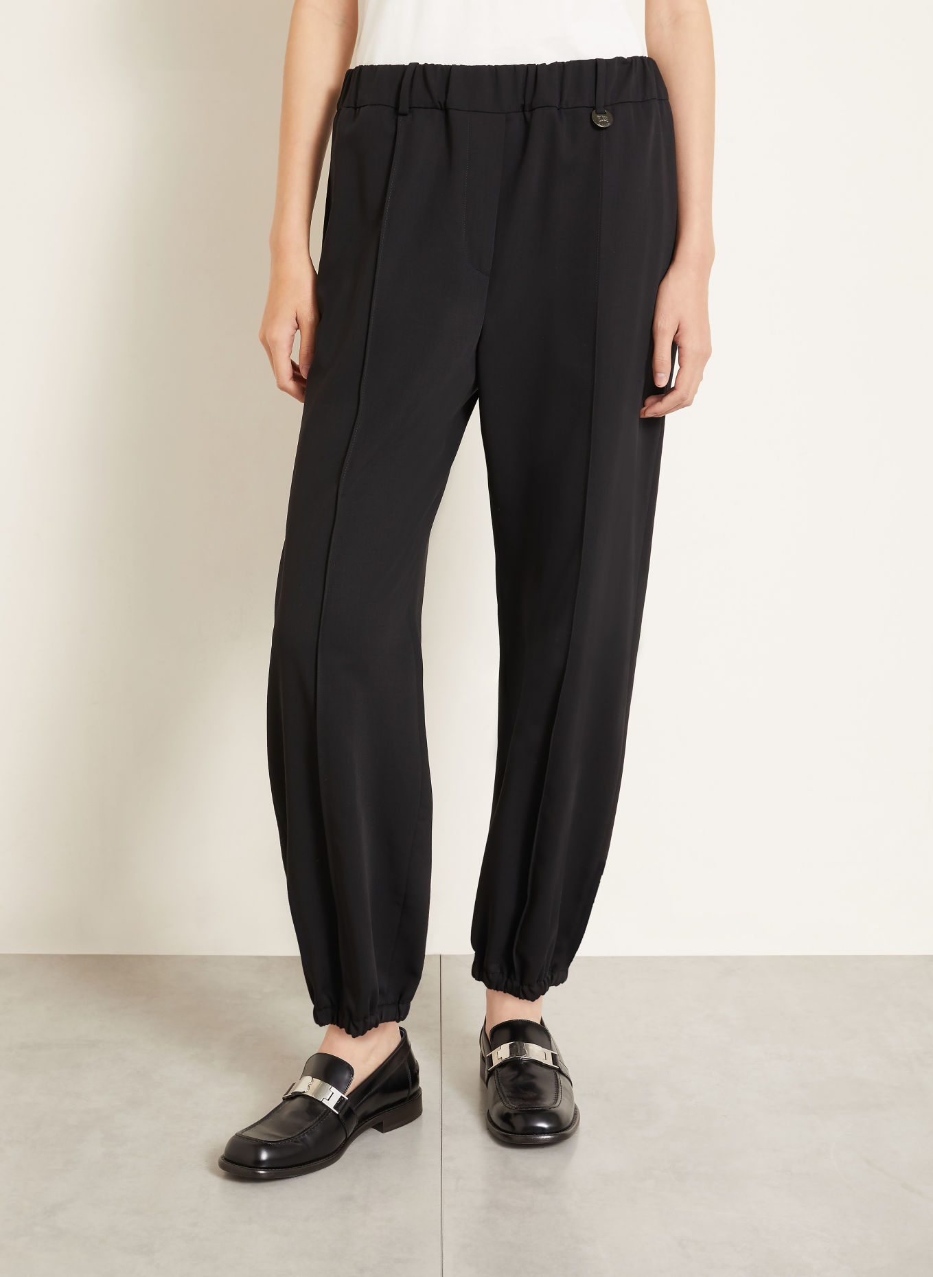 BURBERRY Spodnie LIDIAN: CZARNY