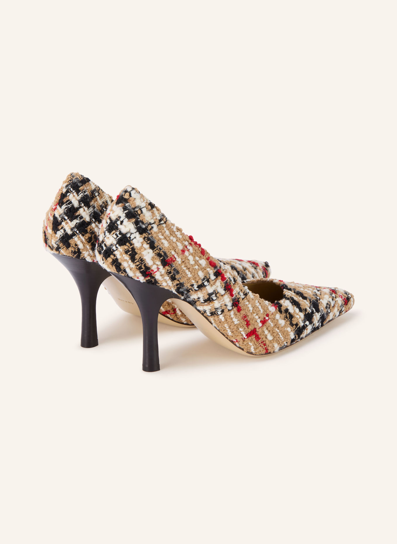 BURBERRY Pumps: BEIGE / ROT / SCHWARZ