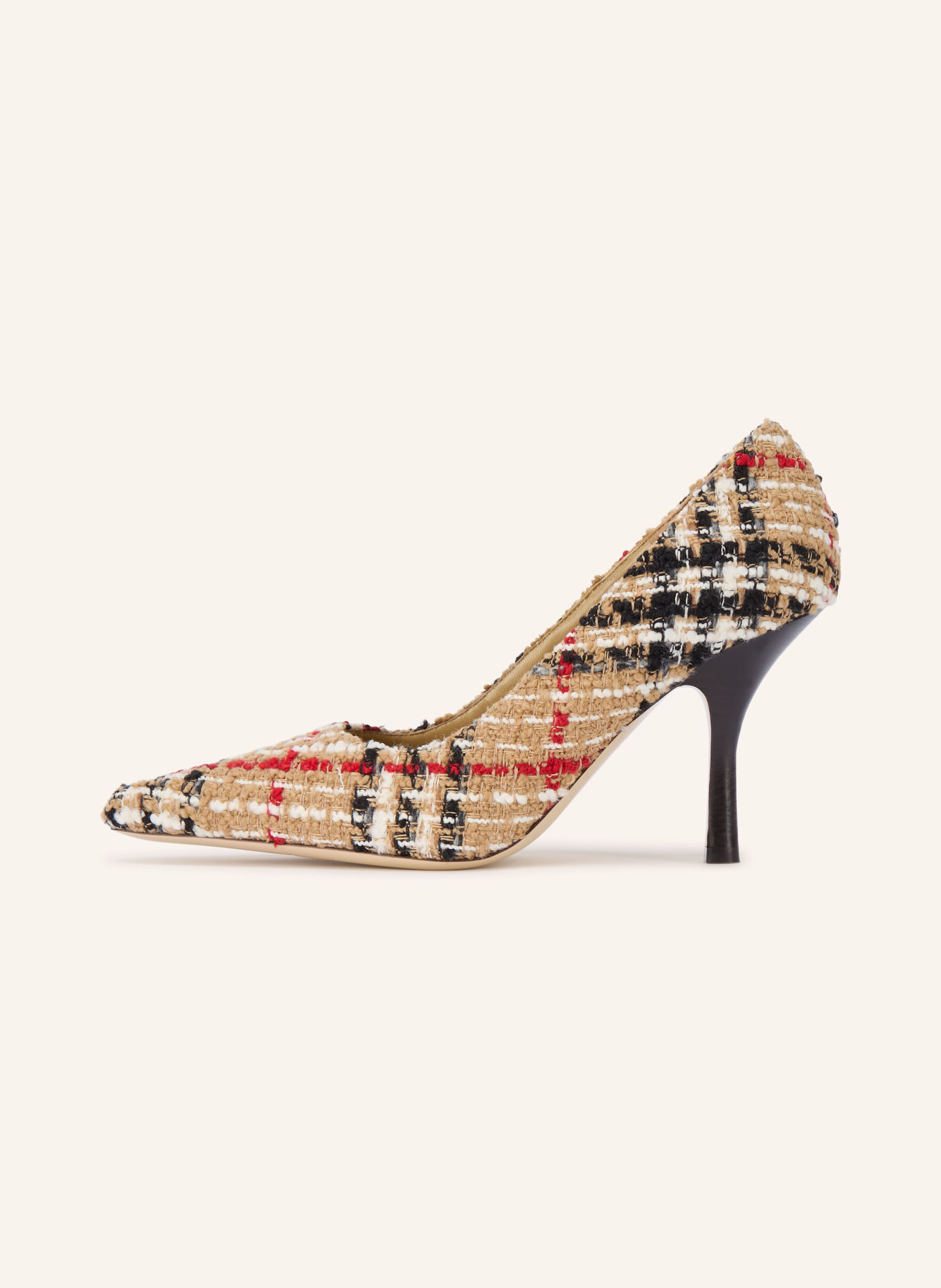 BURBERRY Pumps: BEIGE / ROT / SCHWARZ