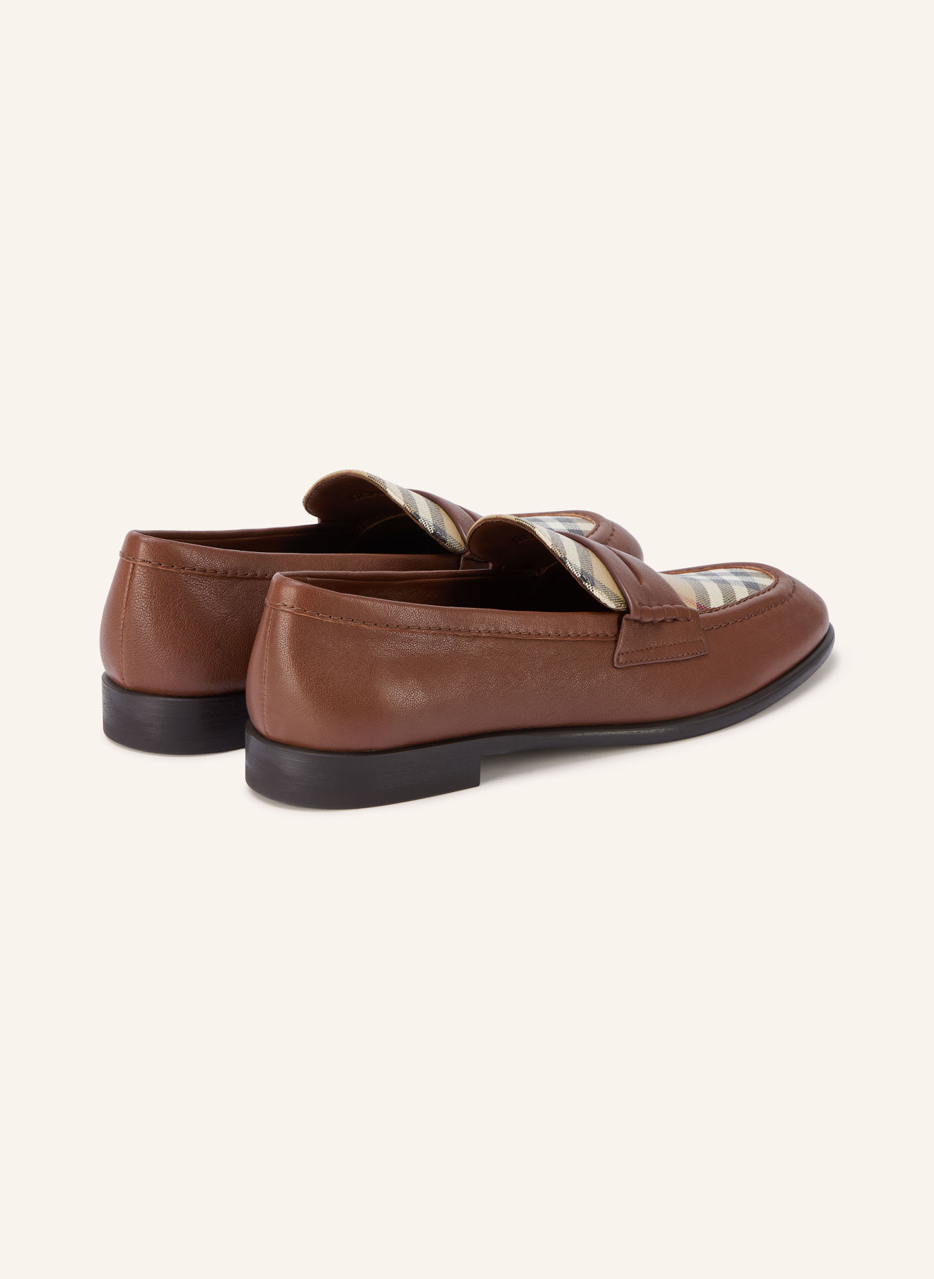 BURBERRY Pennyloafer OPAL: BRUIN / BEIGE / ZWART
