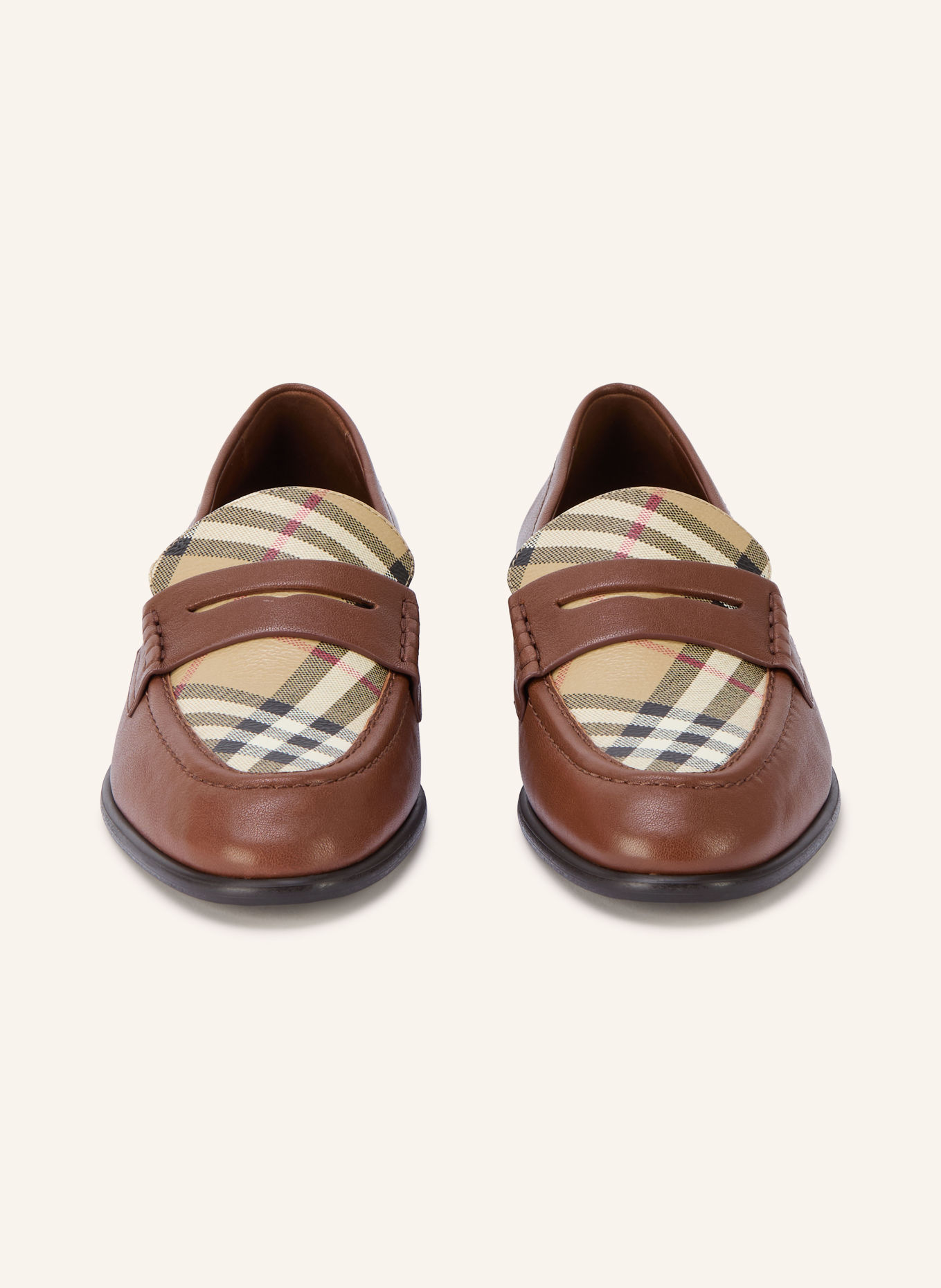 BURBERRY Pennyloafer OPAL: BRUIN / BEIGE / ZWART