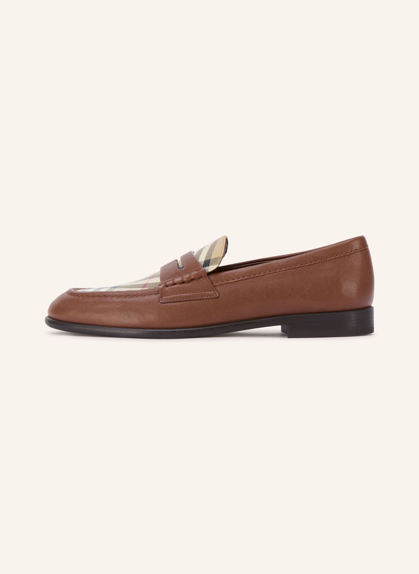 BURBERRY Pennyloafer OPAL: BRUIN / BEIGE / ZWART