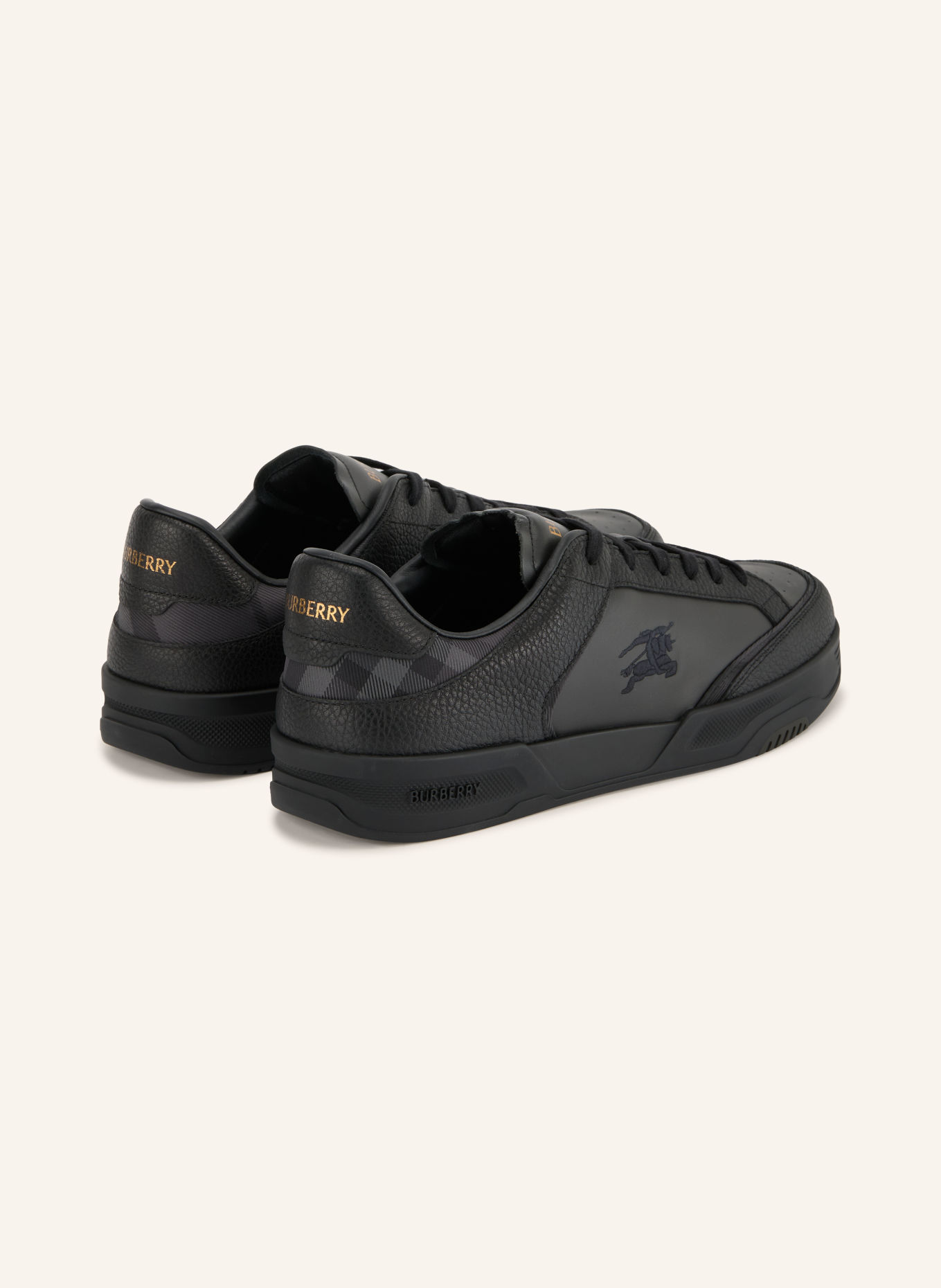 BURBERRY Sneakers HARROW: ZWART / DONKERGRIJS