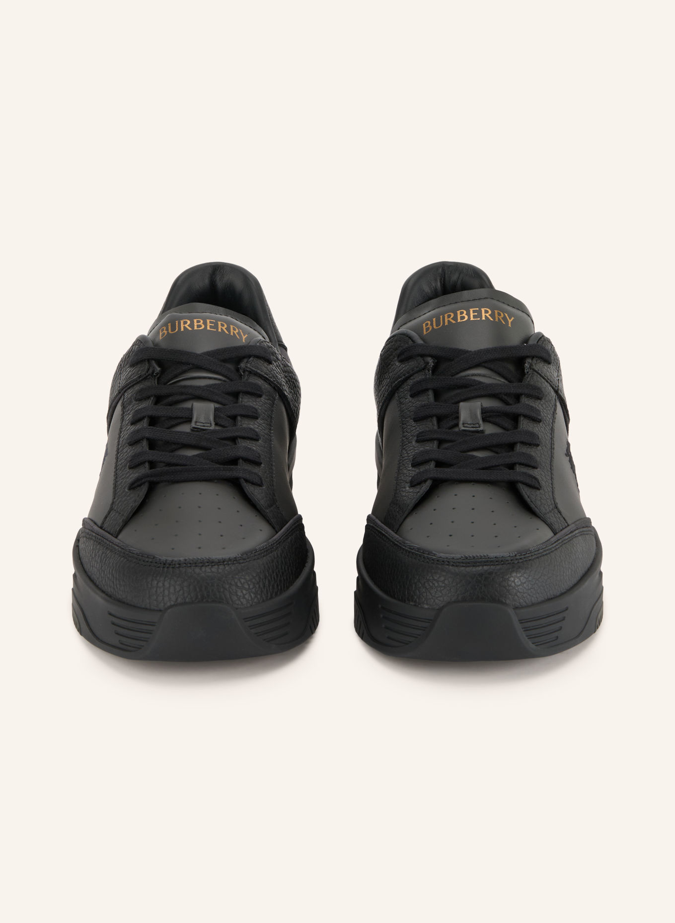 BURBERRY Sneakers HARROW: ZWART / DONKERGRIJS