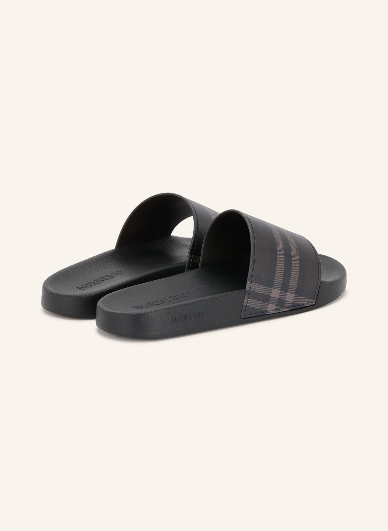BURBERRY Pantoletten FURLEY: SCHWARZ / BEIGE