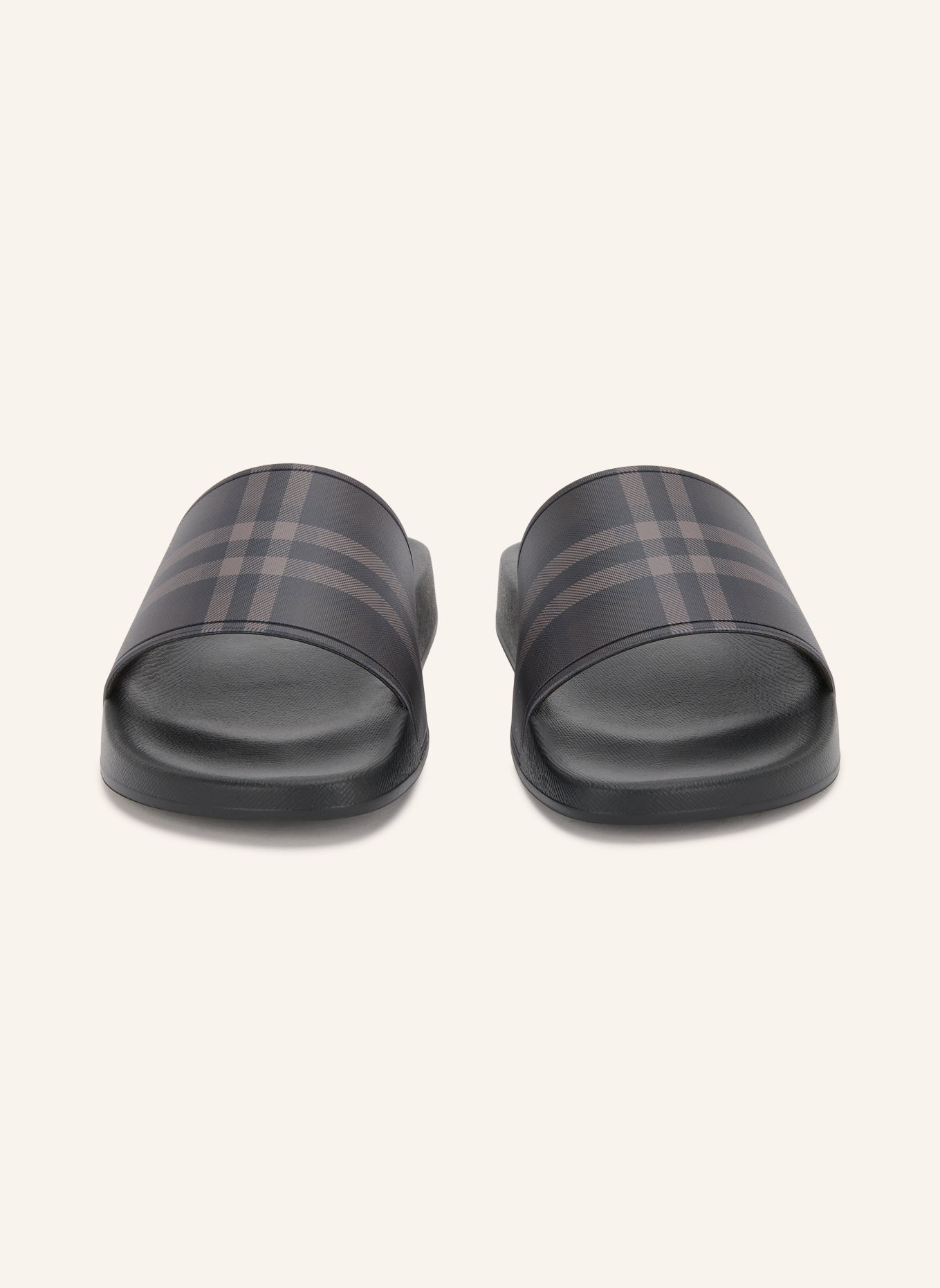 BURBERRY Pantoletten FURLEY: SCHWARZ / BEIGE