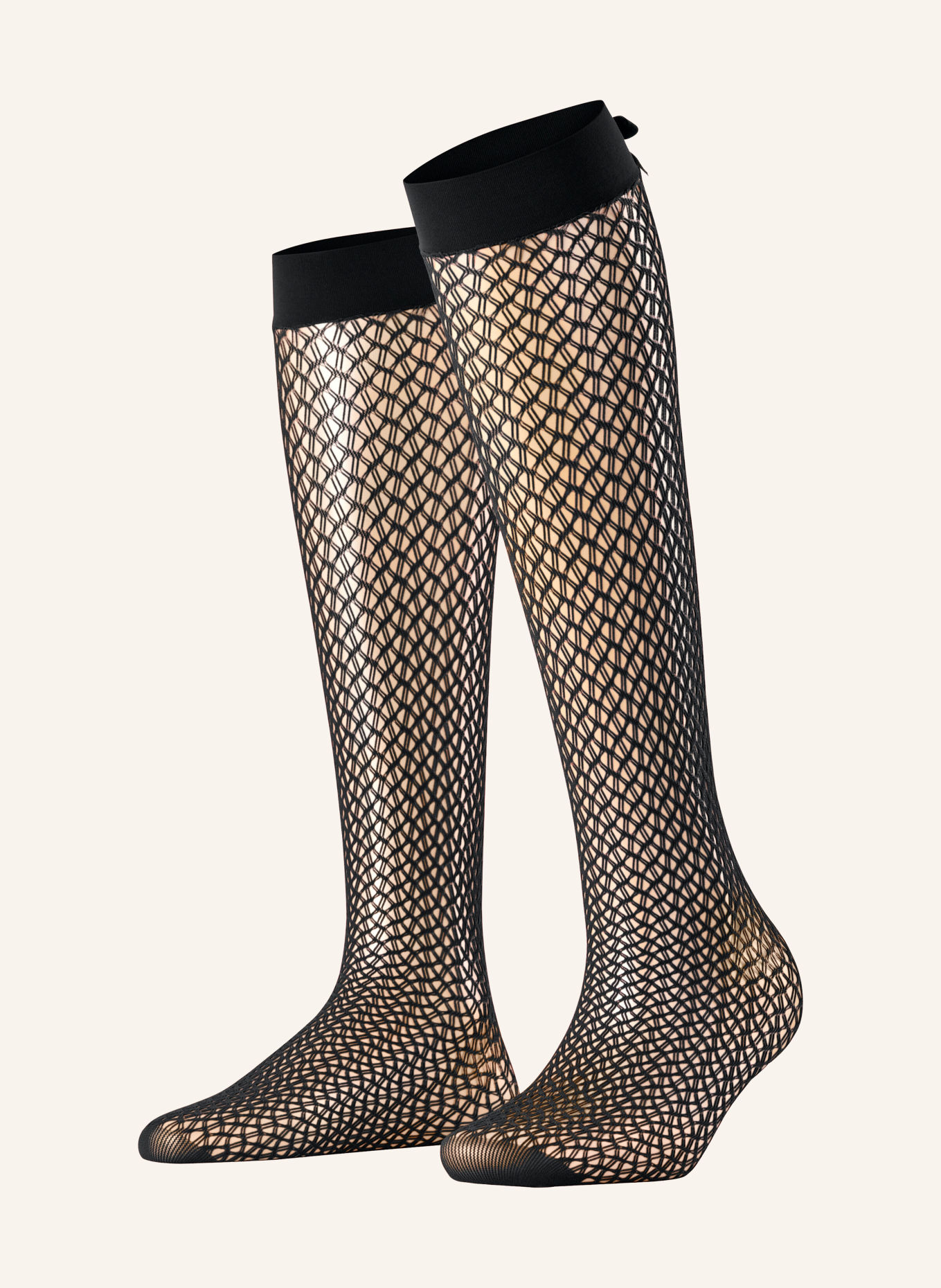 FALKE Fijne kniekousen MISS RIBBON: 3009 BLACK