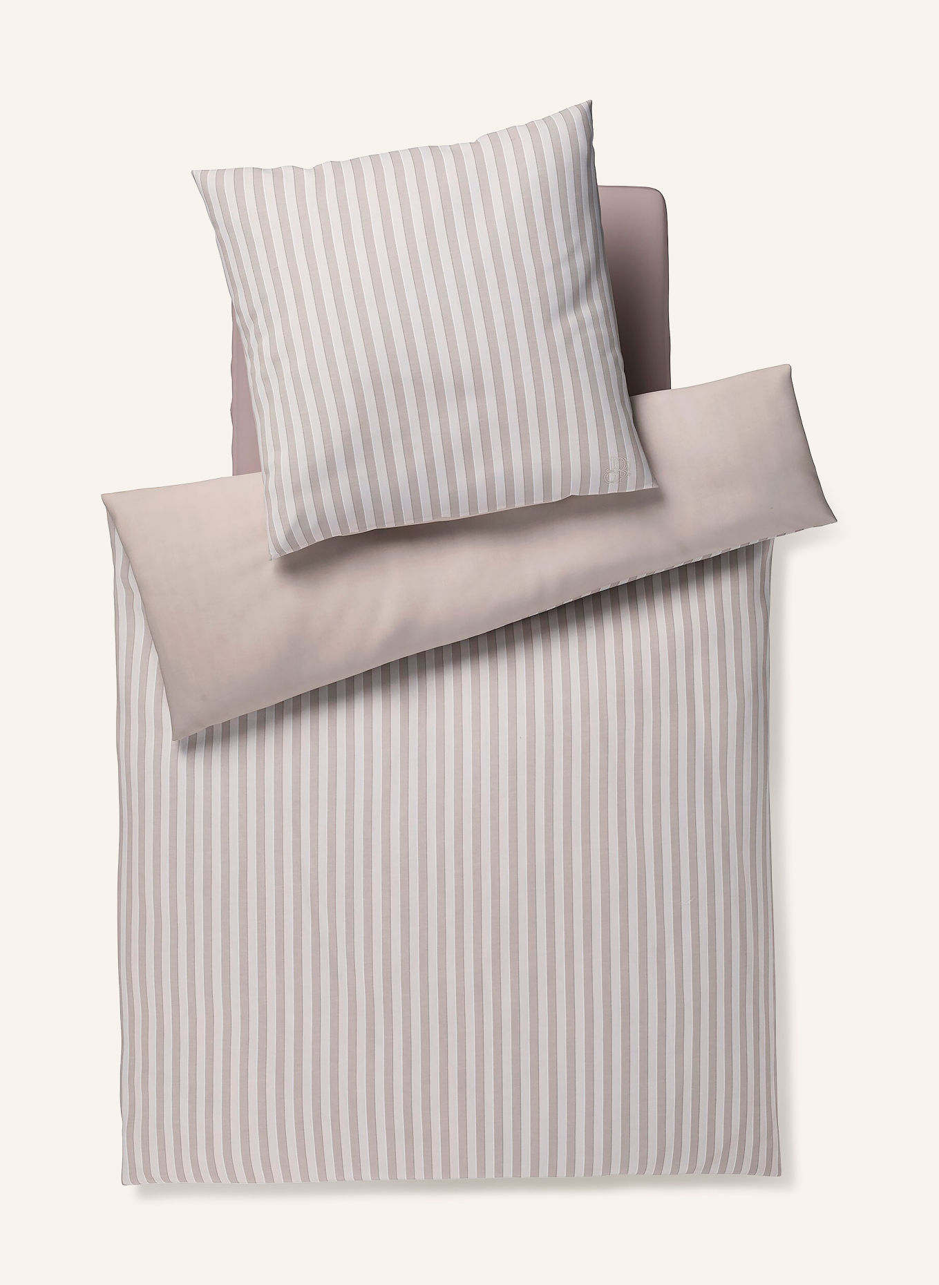 JOOP! Linge de lit SOFT LINES: GRIS / CRÈME / TAUPE