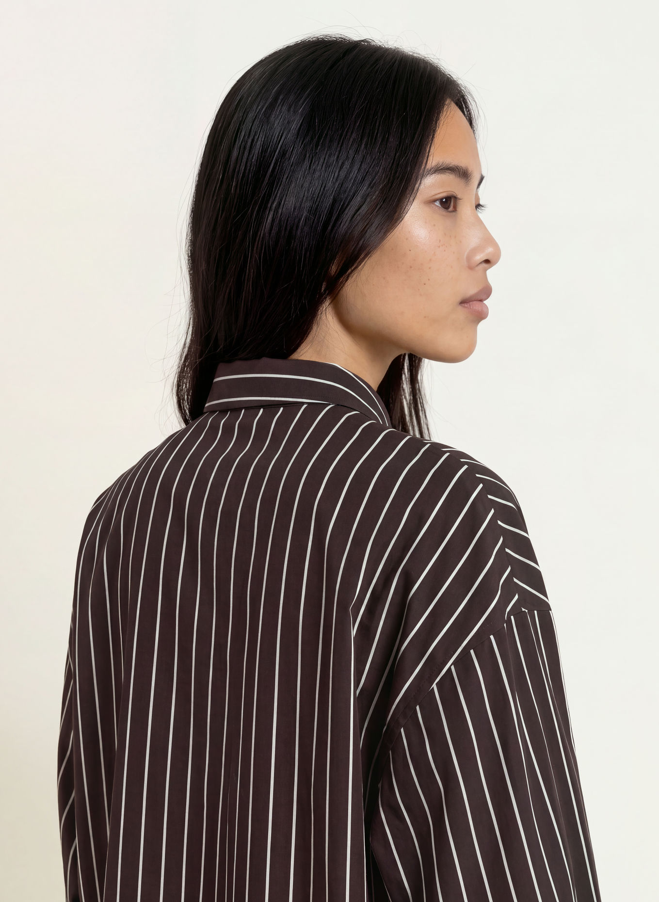 s.Oliver Hemdbluse: DUNKELBRAUN / WEISS