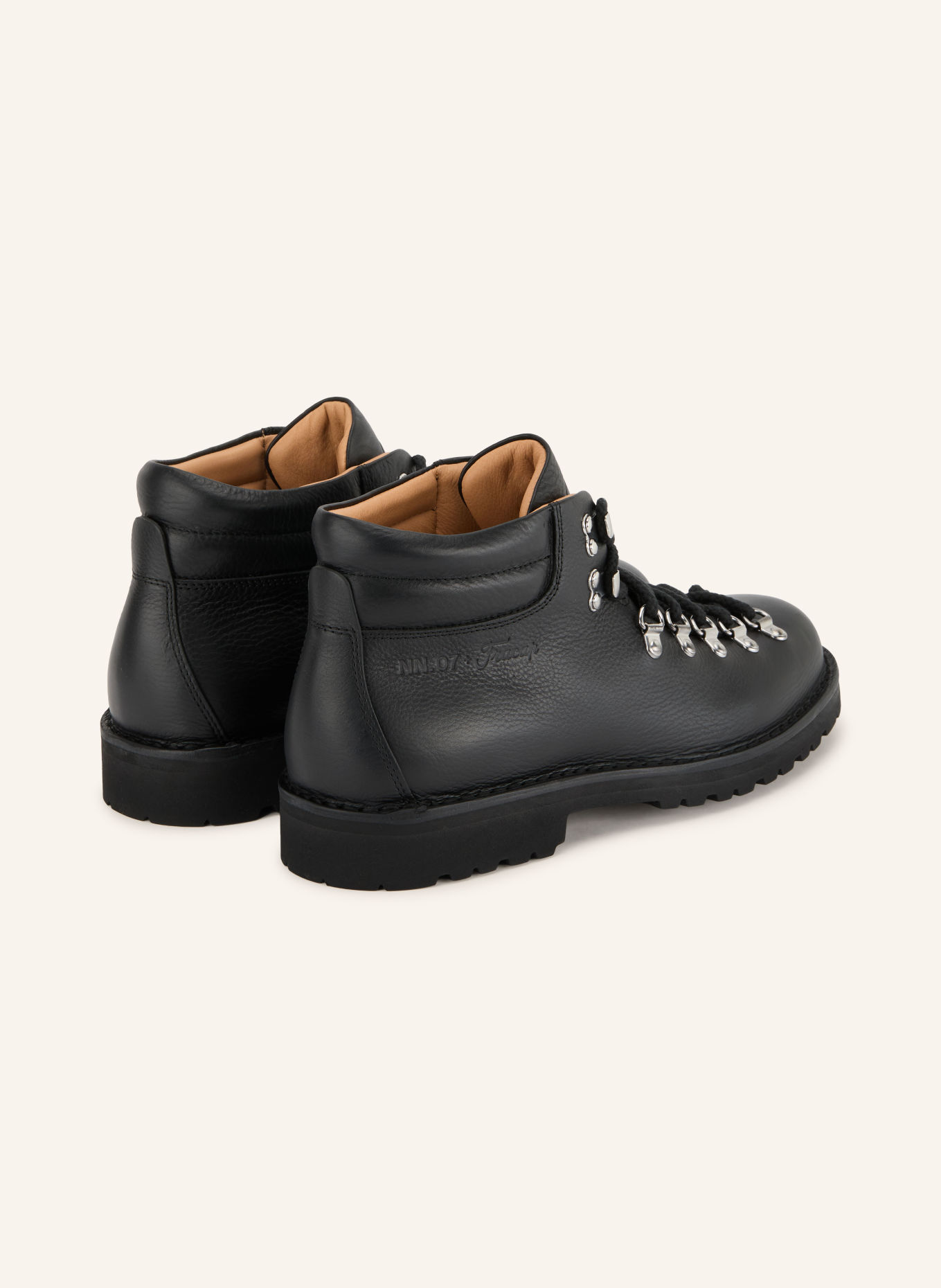 NN.07 Schnürboots M127: SCHWARZ / SILBER