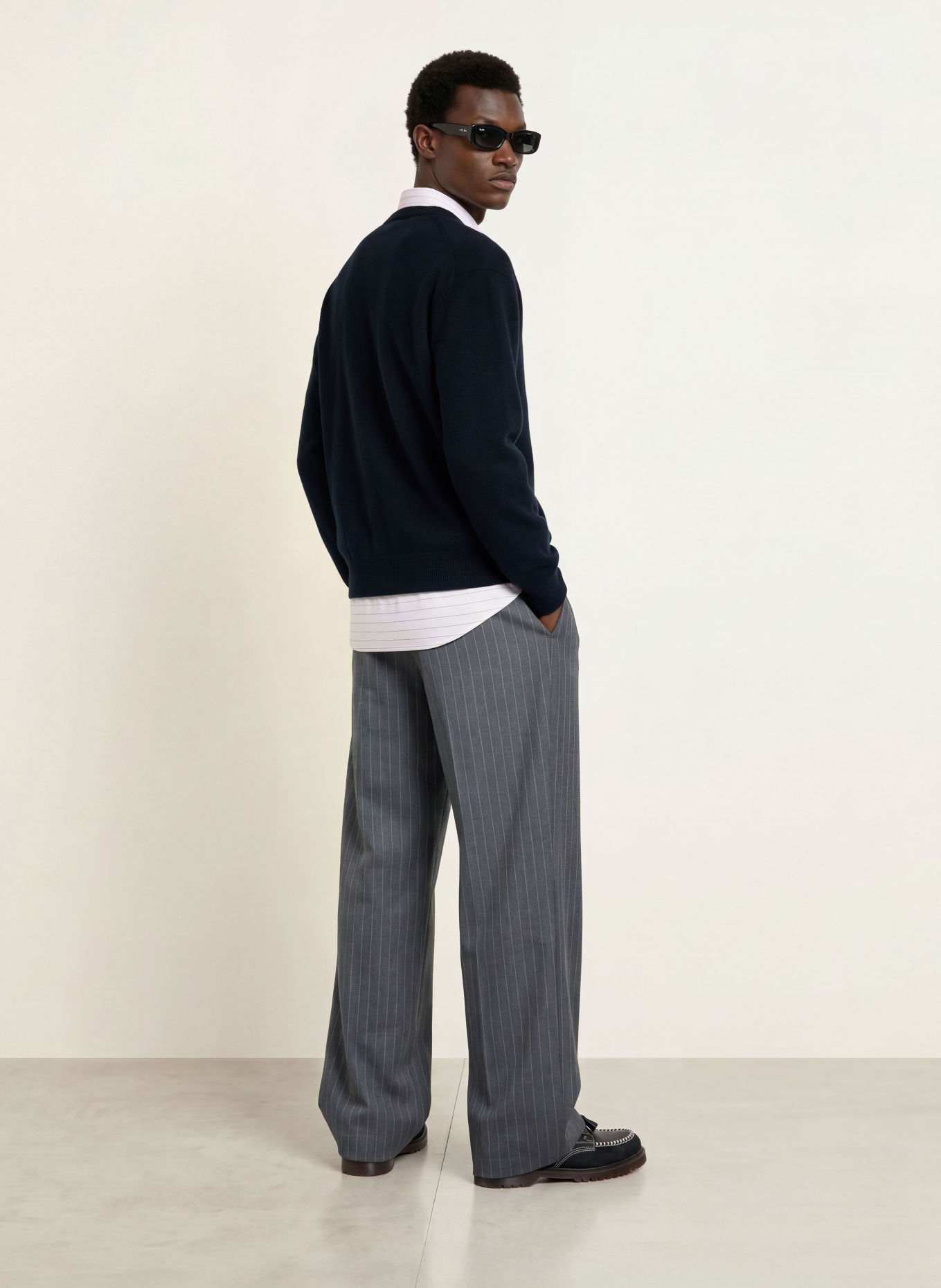 NN.07 JASPER Sweater: DARK BLUE