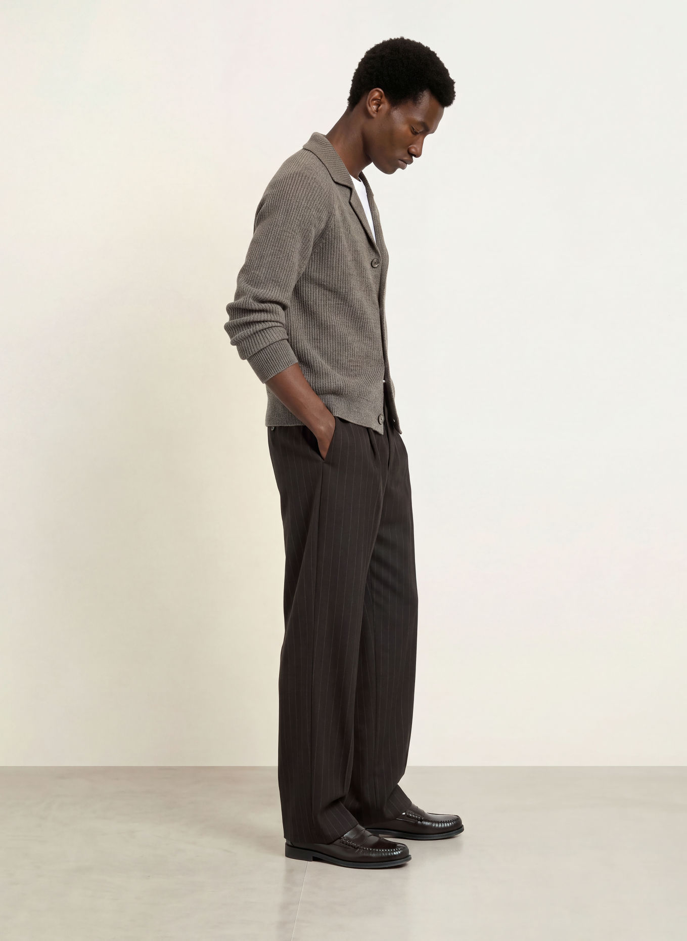 NN.07 SHANE Cardigan: TAUPE