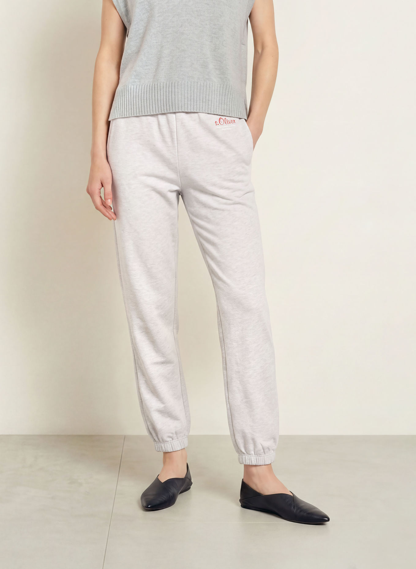 s.Oliver Sweatpants: HELLGRAU