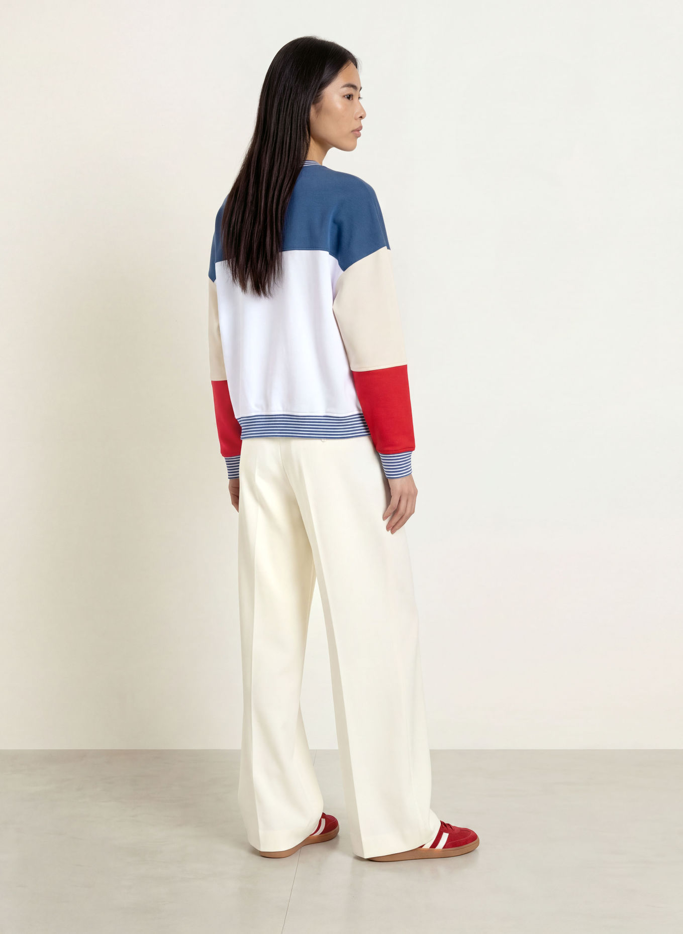 s.Oliver Sweatshirt: BLAU / ROT / WEISS