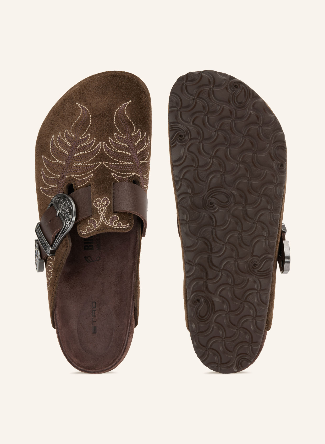 ETRO Pantoletten: BRAUN
