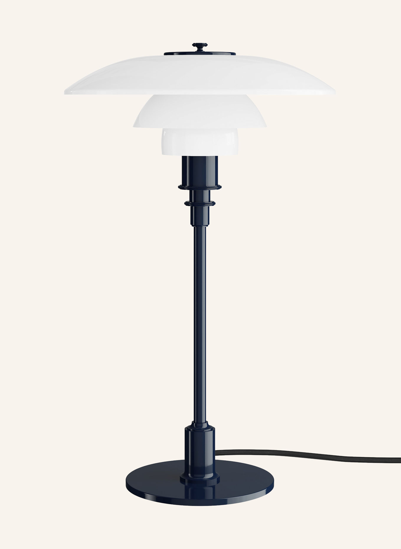 louis poulsen Bordslampa PH 3/2: VIT / MÖRKBLÅ