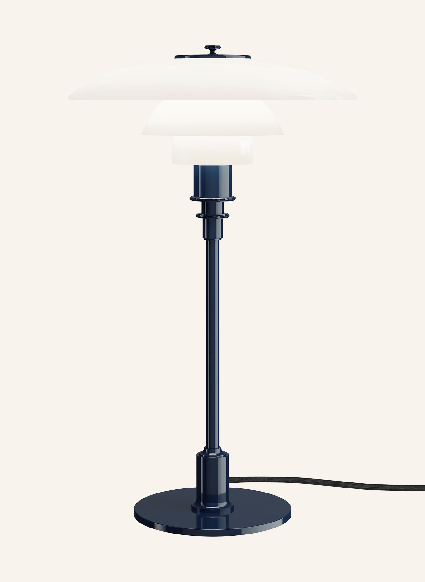 louis poulsen Bordslampa PH 3/2: VIT / MÖRKBLÅ
