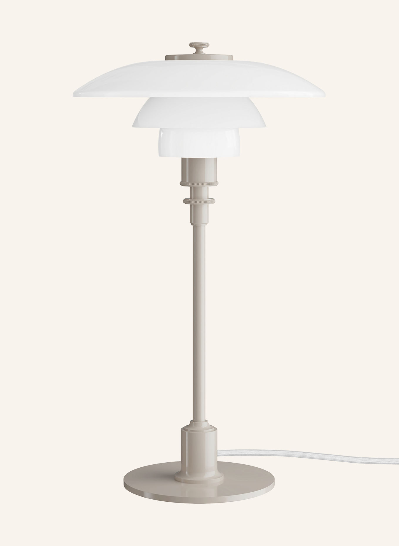 louis poulsen Tischleuchte PH 2/1: WEISS / BEIGE