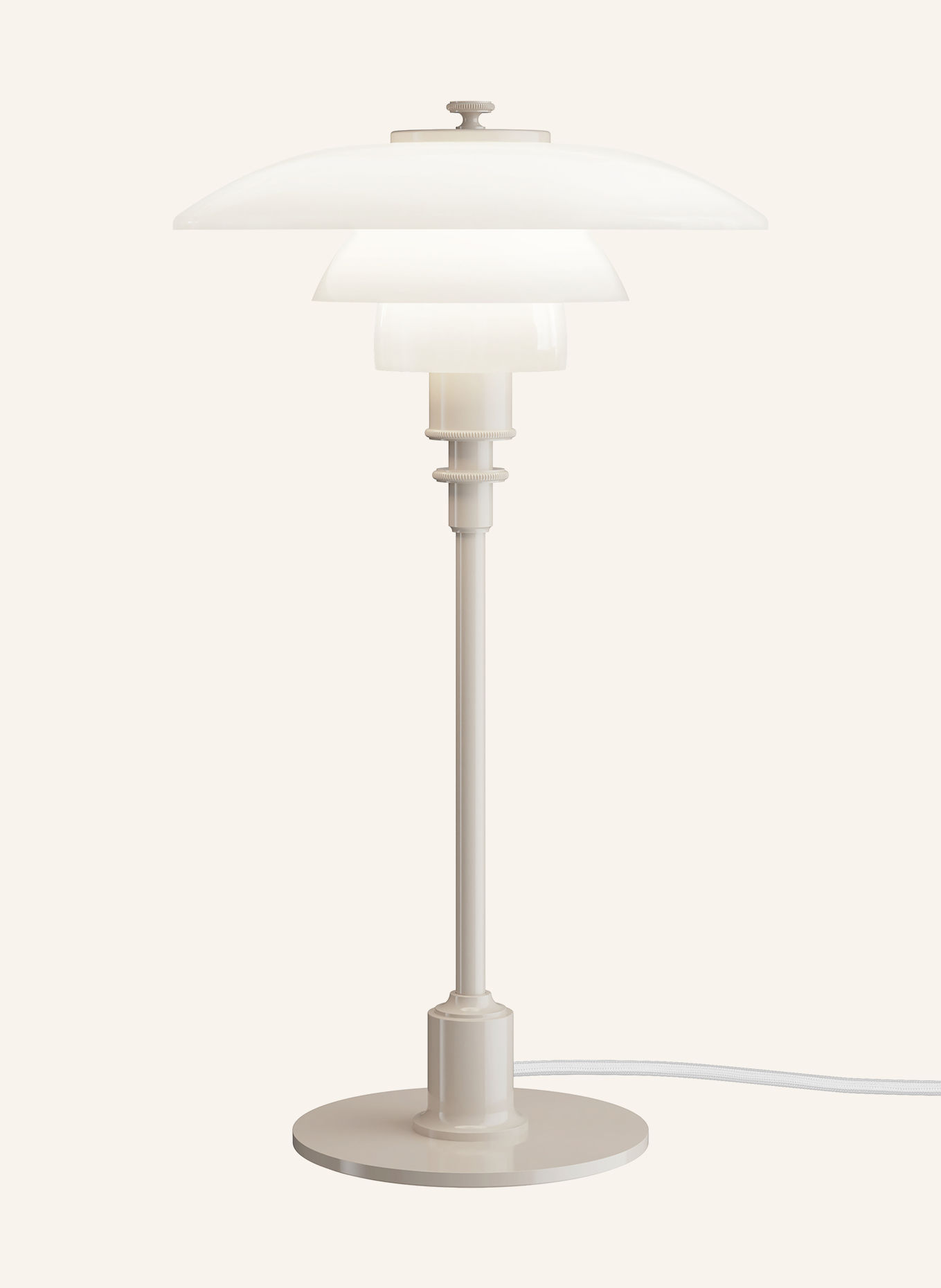louis poulsen Tischleuchte PH 2/1: WEISS / BEIGE